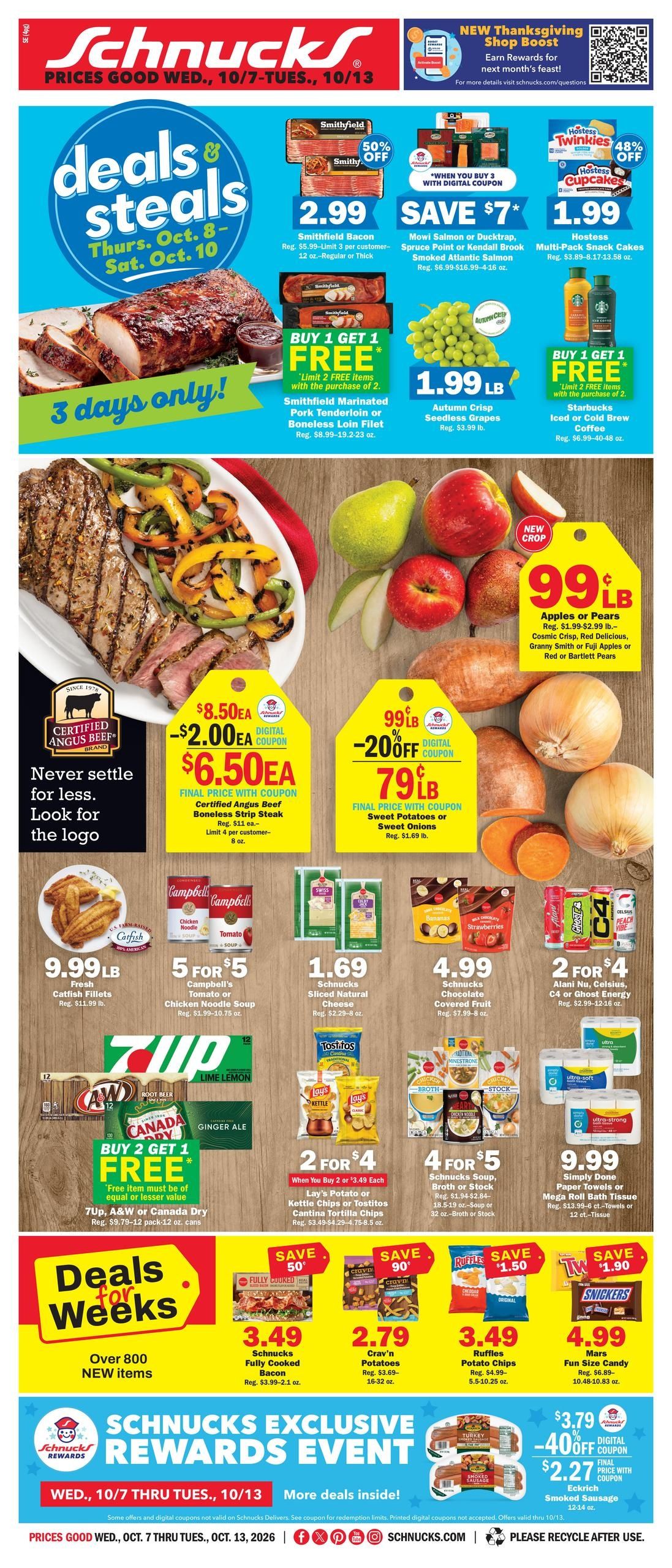 Schnucks (Evansville Area, IN) Weekly Print Weekly Ad October 7 - 13, 2026