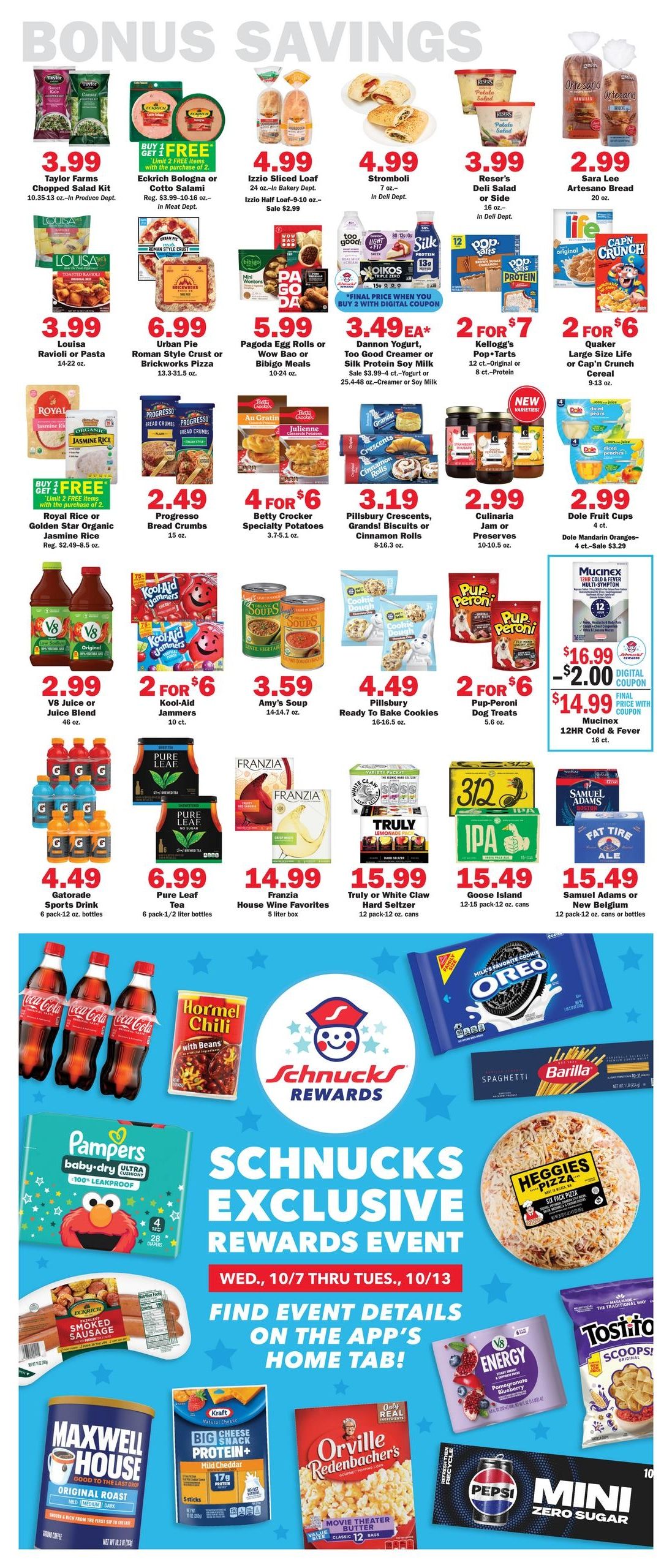Schnucks (Evansville Area, IN) Weekly Print Weekly Ad October 7 - 13, 2026