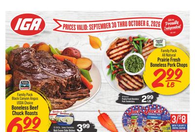 IGA (Hawesville Area, KY) Weekly Ad September 30 - October 6, 2026