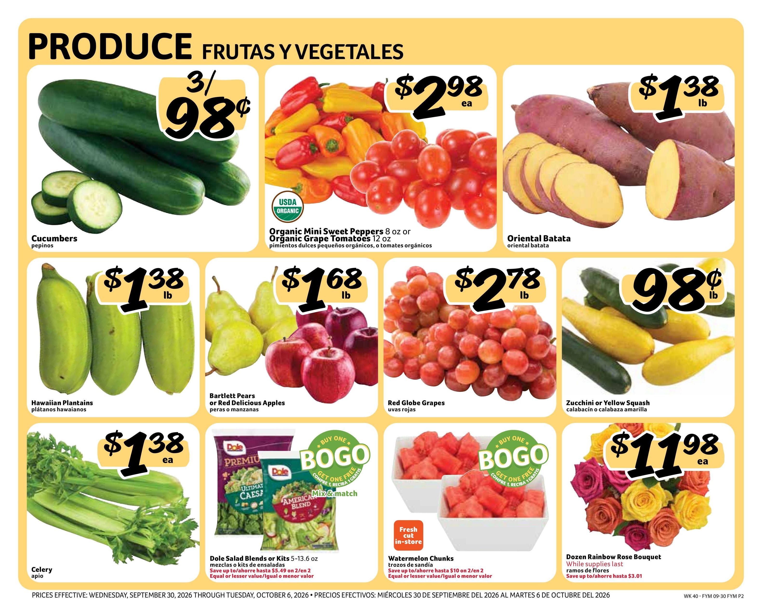 Fresco Y Mas (Tampa Area, FL) Weekly Ad September 30 - October 6, 2026