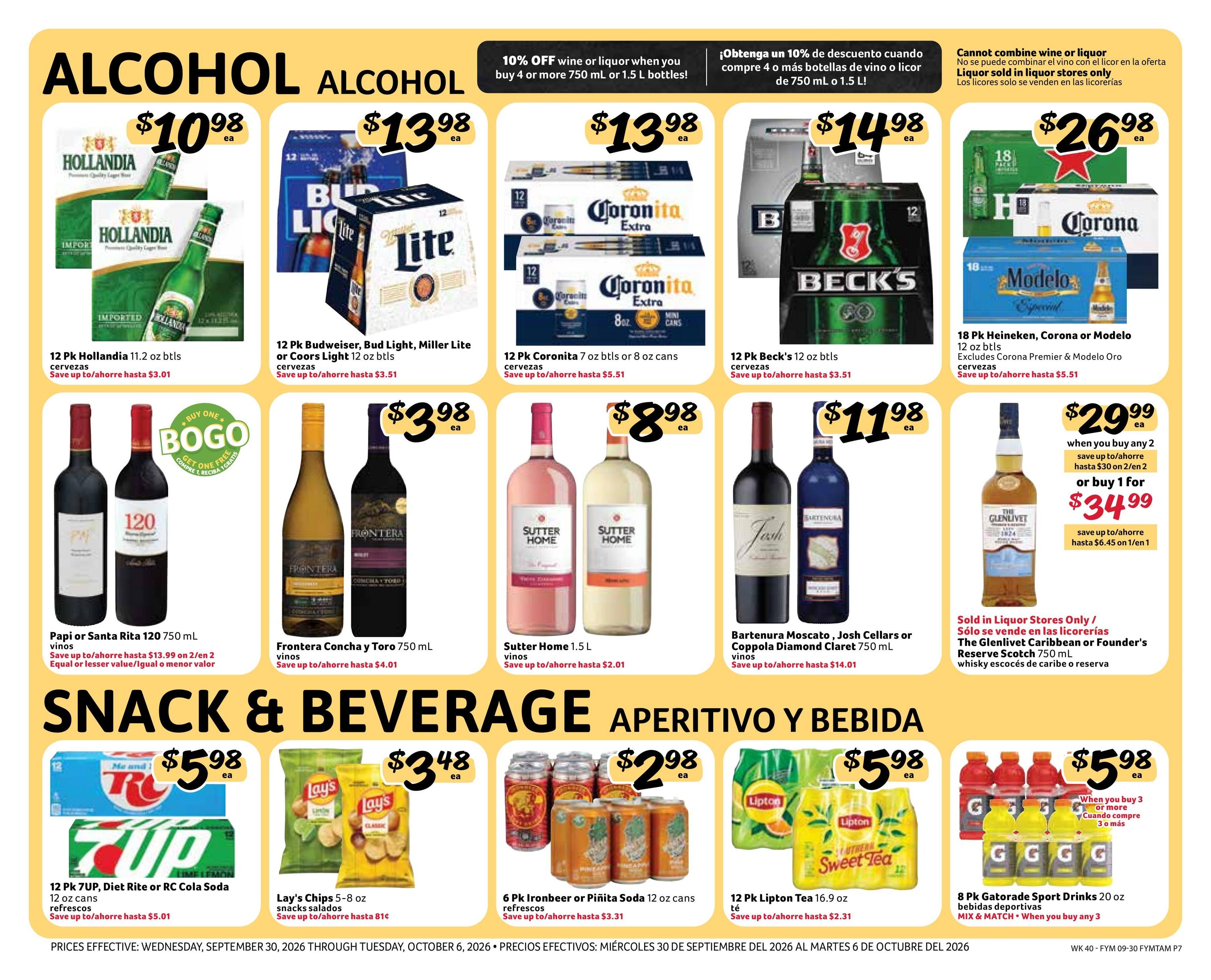 Fresco Y Mas (Tampa Area, FL) Weekly Ad September 30 - October 6, 2026