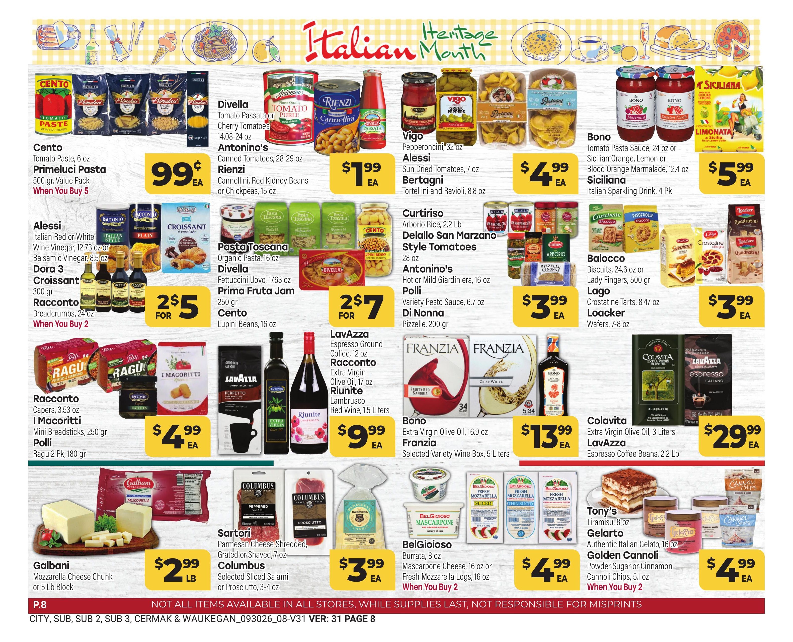 Tony's Fresh Market Weekly Ad September 30 - November 3, 2026