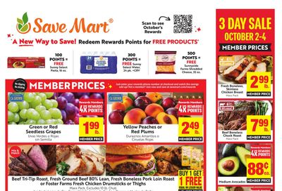 Save Mart (Clovis Area, CA) Weekly Ad September 30 - October 6, 2026