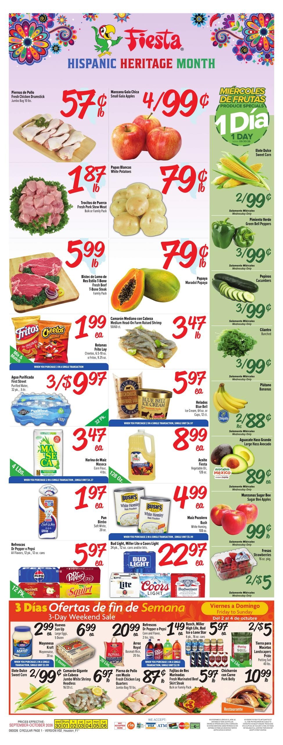 Fiesta Mart (Conroe Area, TX) Weekly Ad September 30 - October 6, 2026