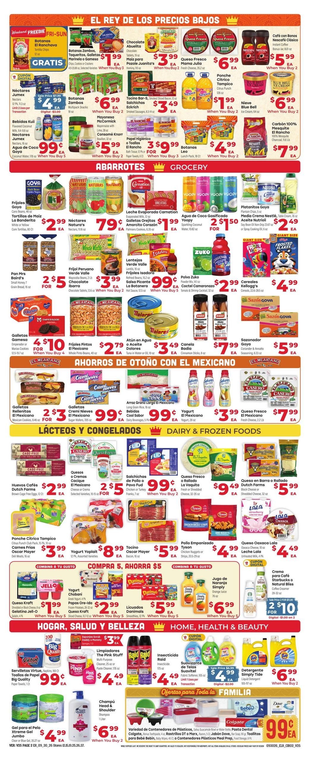 El Rancho Supermercado (Coppell Area, TX) Weekly Ad September 30 - October 6, 2026