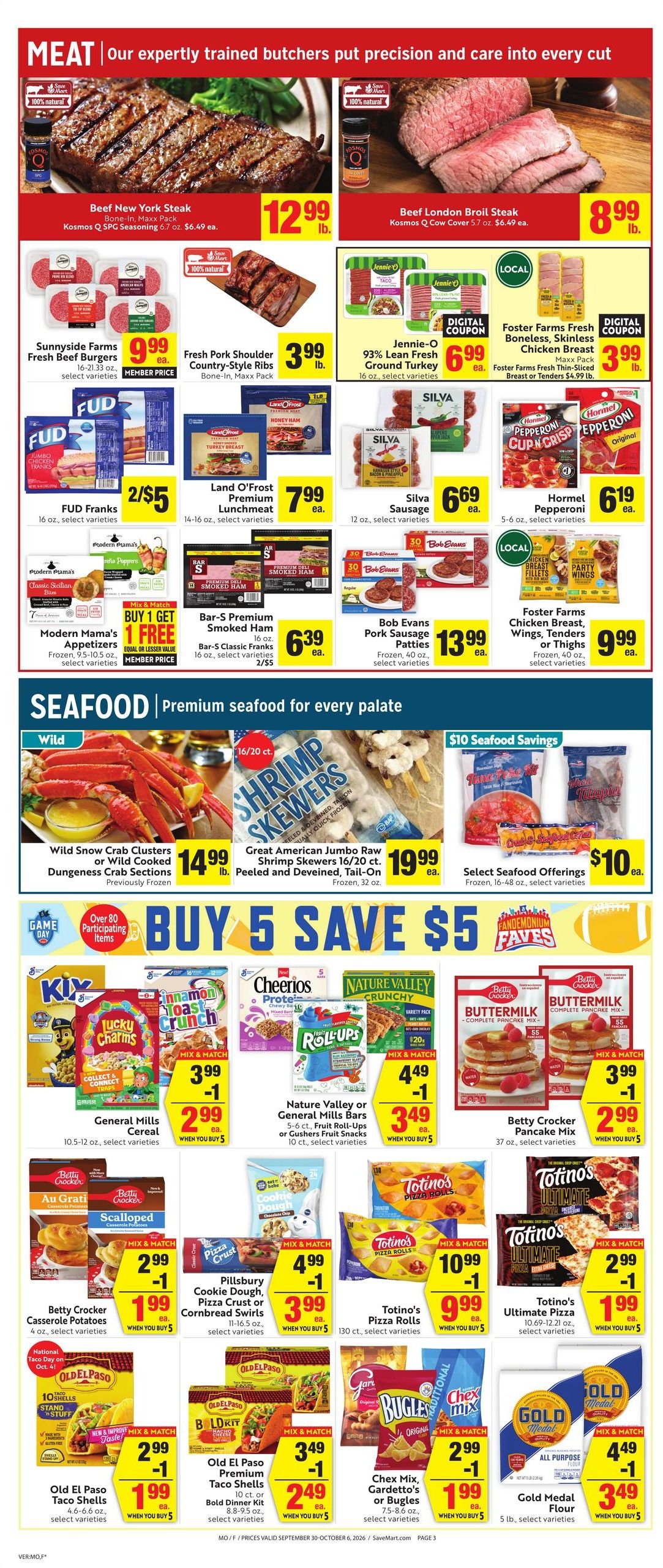 Save Mart (Ceres Area, CA) Weekly Ad September 30 - October 6, 2026