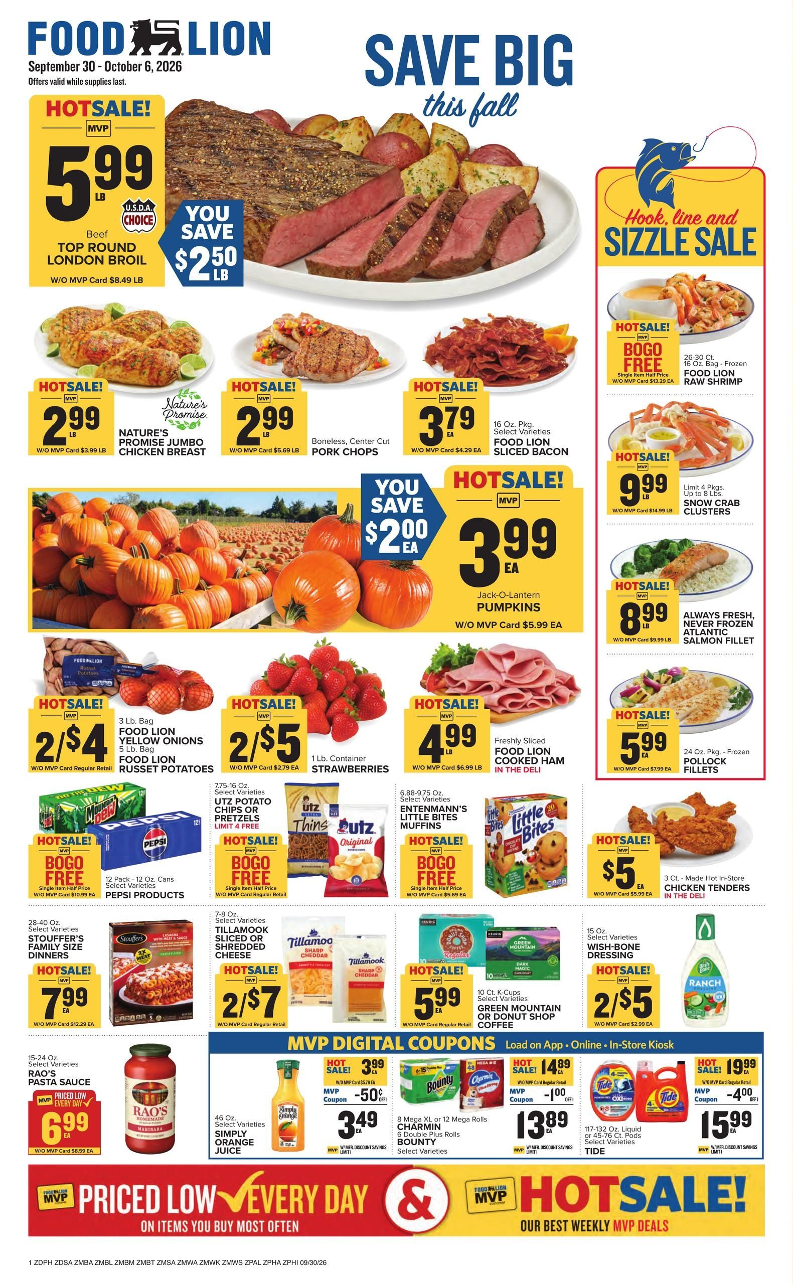 Food Lion (Washington Area, DC) Weekly Ad September 30 - October 6, 2026