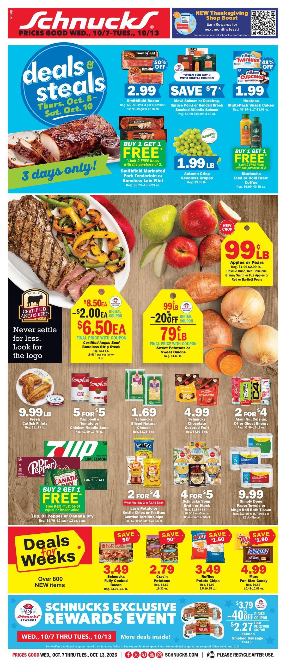 Schnucks (Peoria Area, IL) Weekly Print Weekly Ad October 7 - 13, 2026