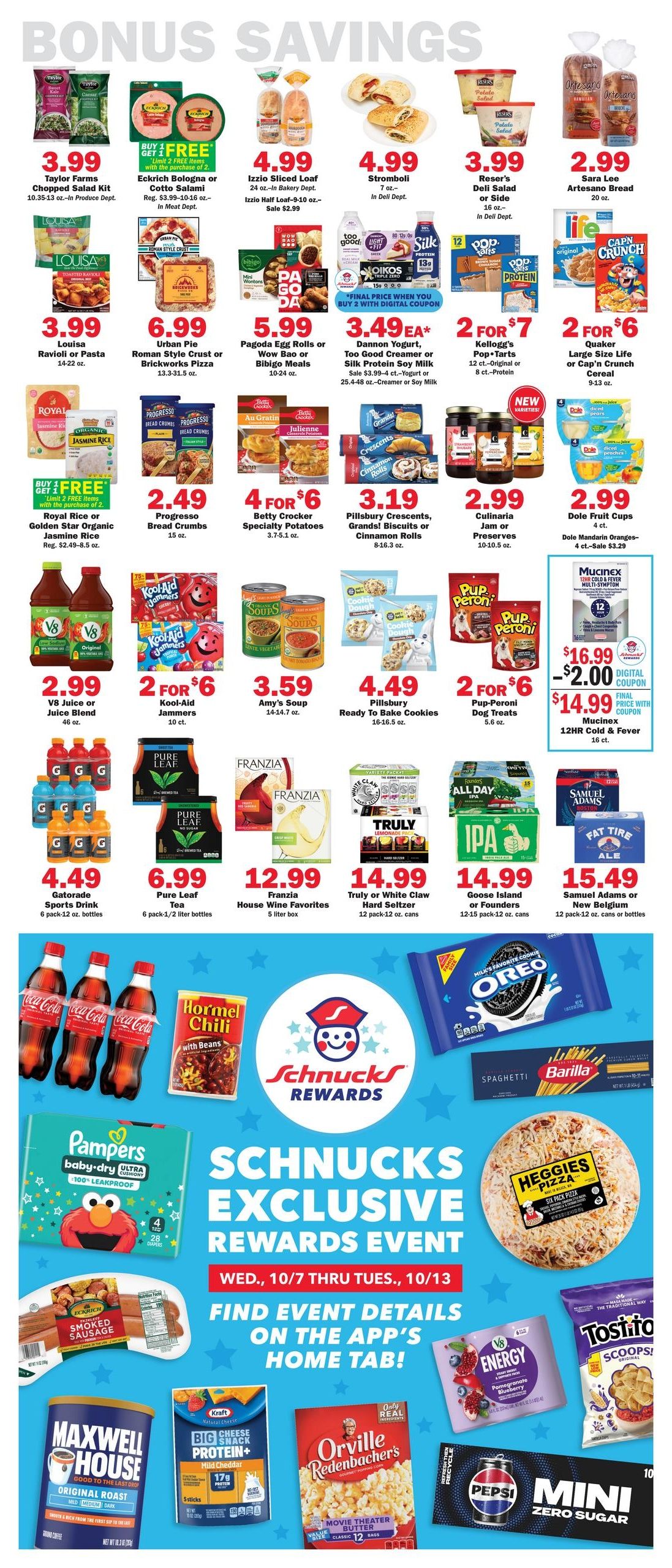 Schnucks (Peoria Area, IL) Weekly Print Weekly Ad October 7 - 13, 2026