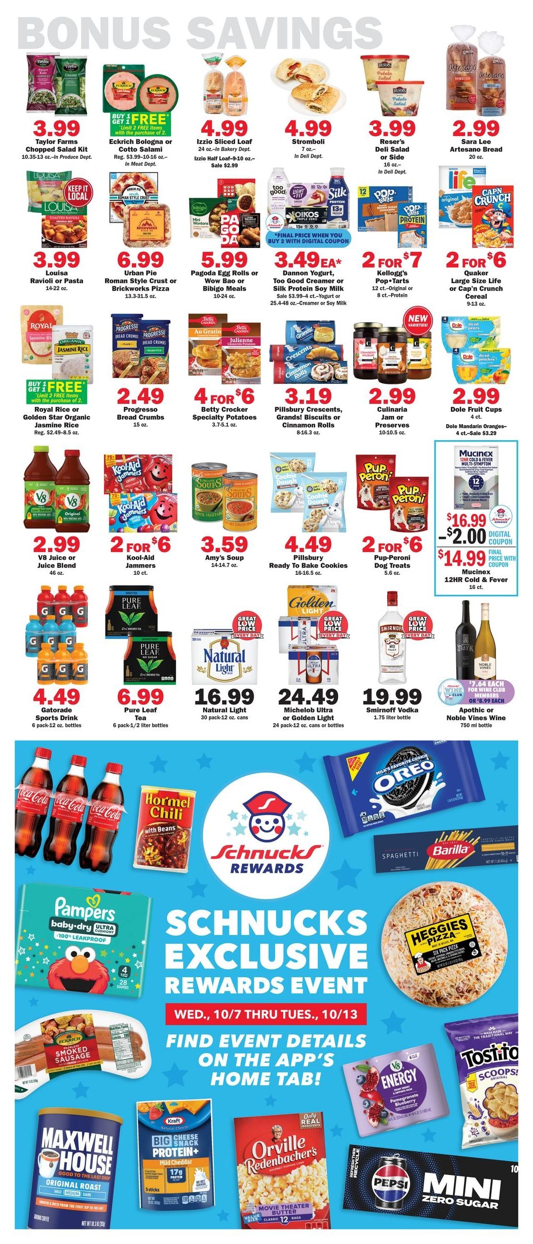 Schnucks (Saint Clair-St. Louis Area, MO) Weekly Print Weekly Ad October 7 - 13, 2026