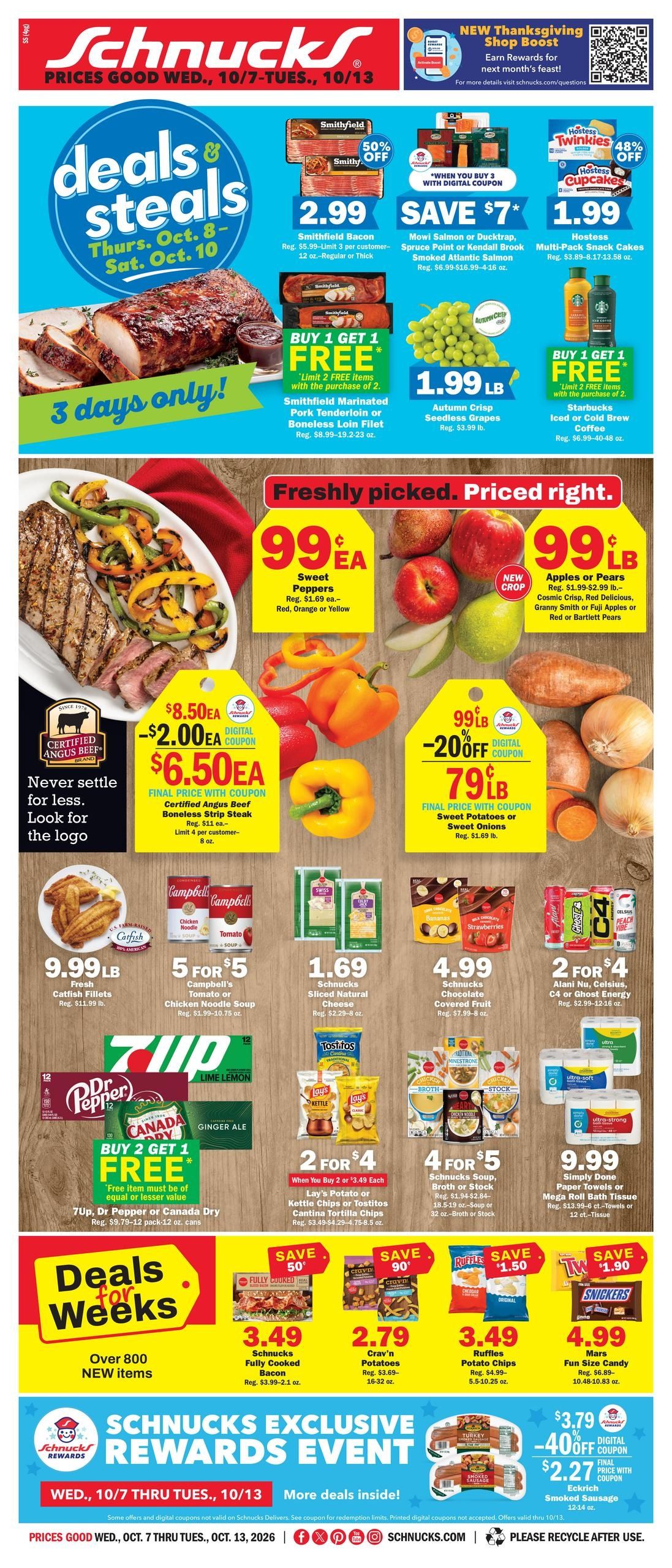 Schnucks (Springfield Area, IL) Weekly Print Weekly Ad October 7 - 13, 2026
