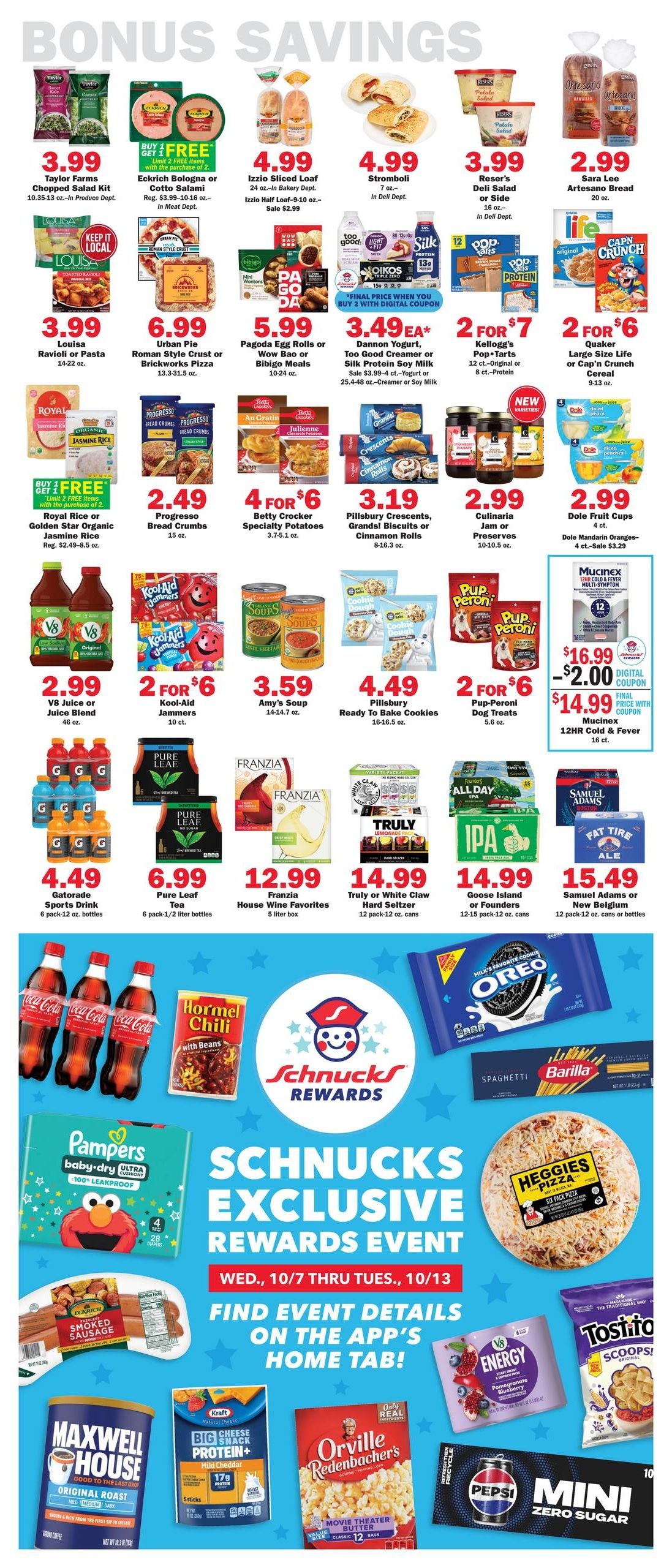Schnucks (Springfield Area, IL) Weekly Print Weekly Ad October 7 - 13, 2026