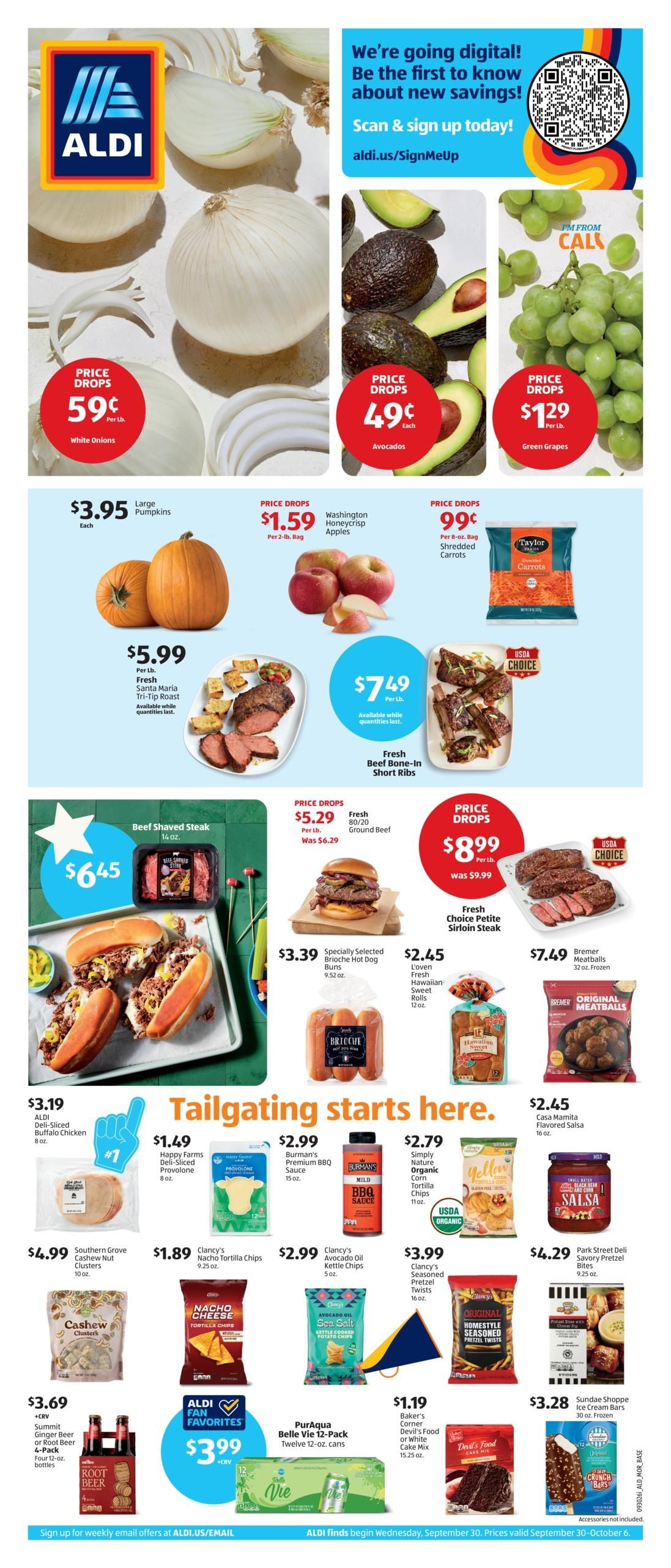 ALDI (Cambria Area, CA) Weekly Ad September 30 - October 6, 2026