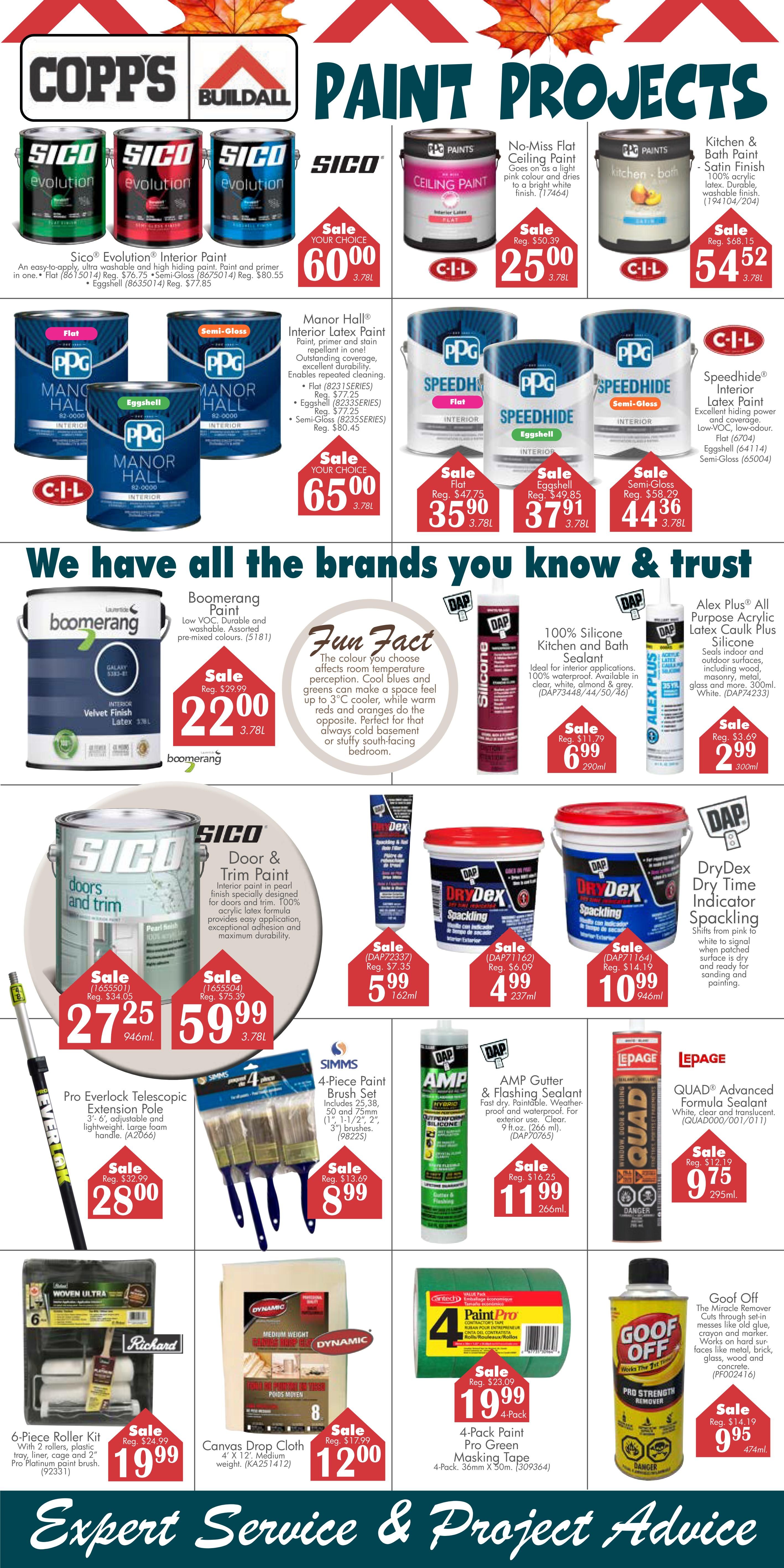 COPP’s Buildall Flyer October 1 to 11