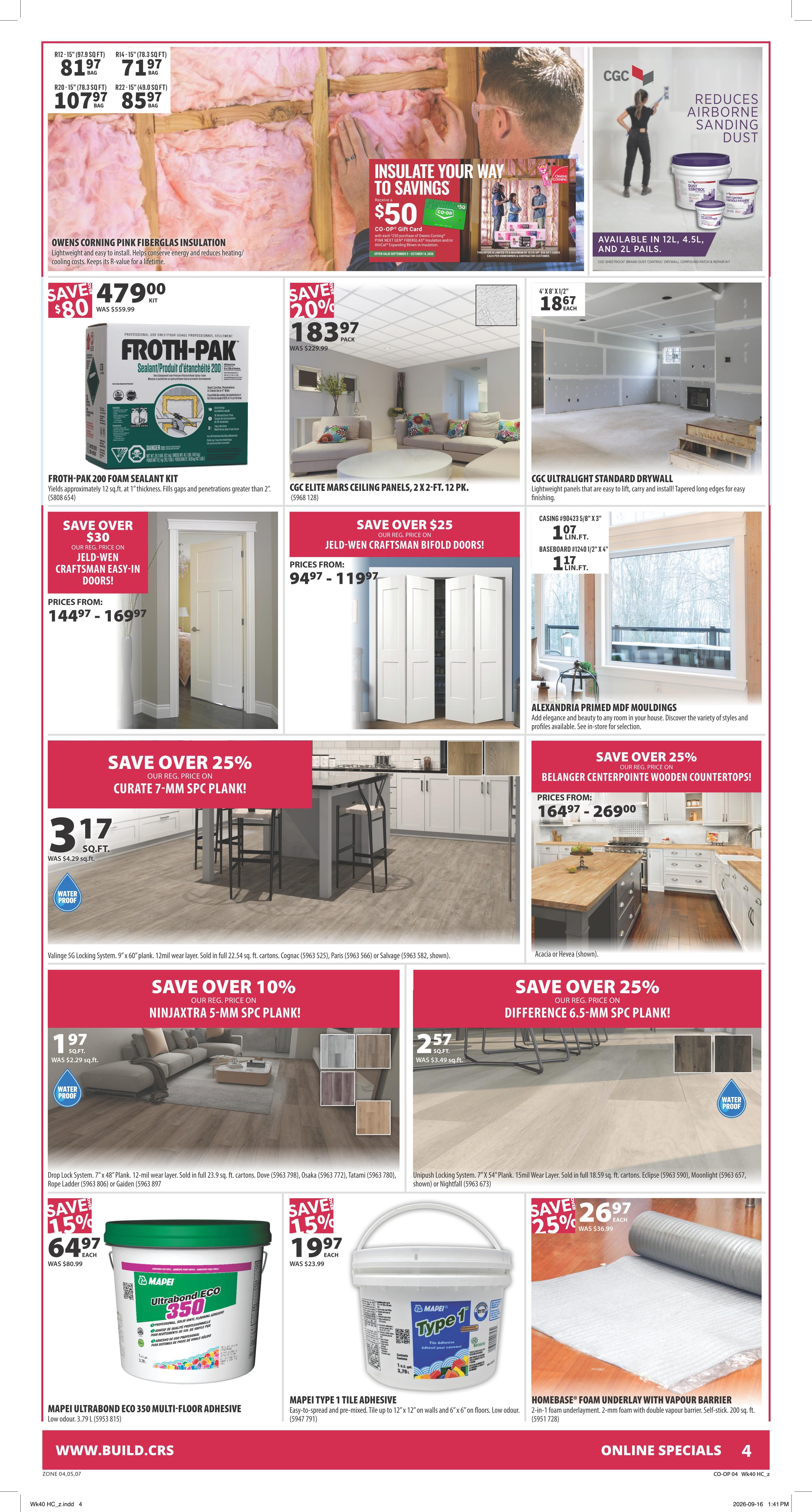 Co-op (West) Home Centre Flyer October 1 to 7