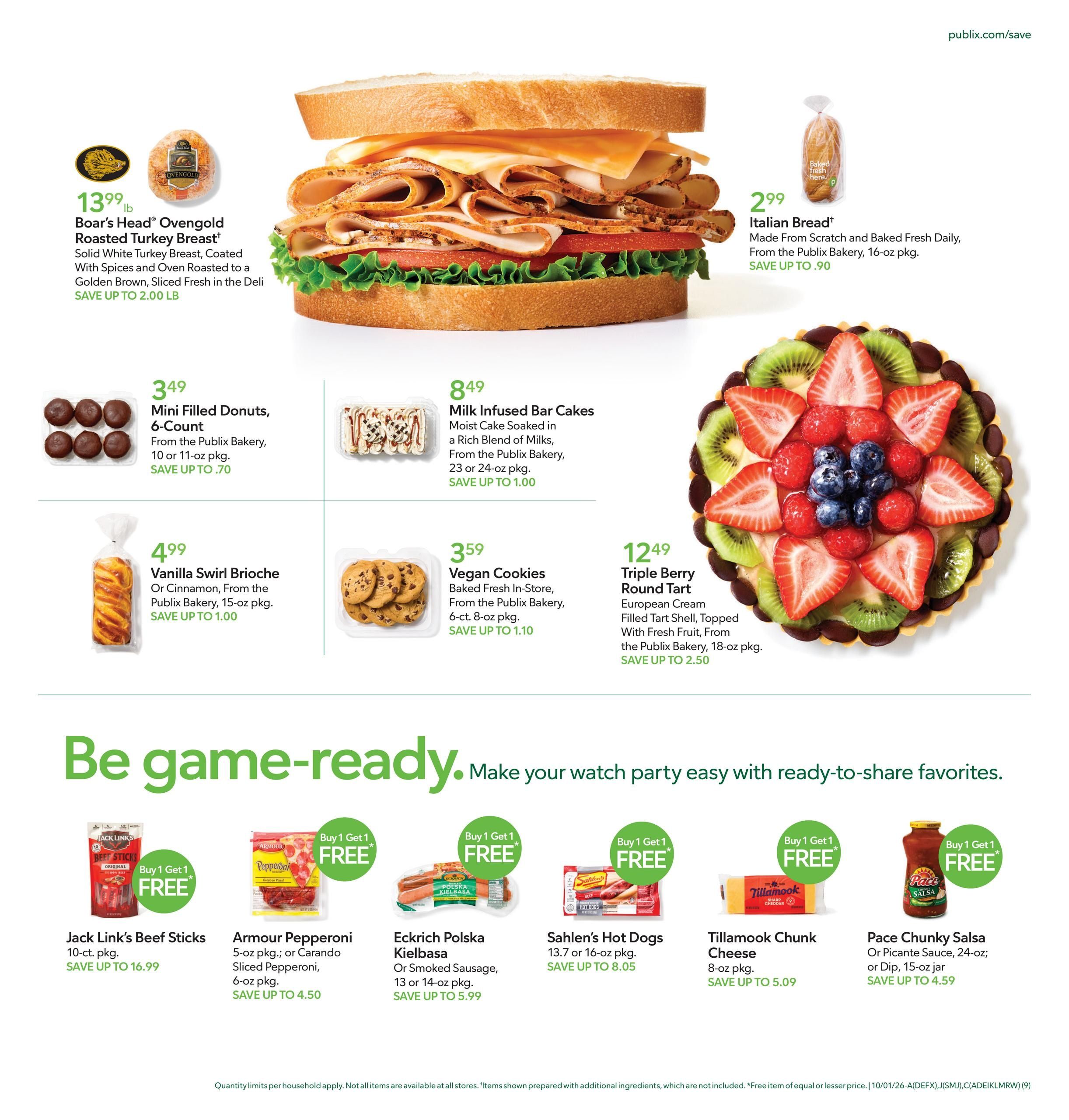 Publix (Columbus Area, GA) Weekly Ad September 30 - October 6, 2026