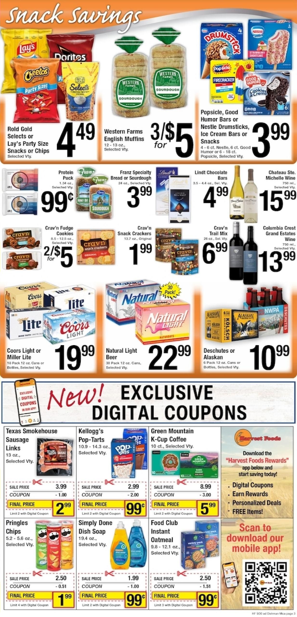 Harvest Foods (Spokane Area, WA) Weekly Ad September 30 - October 6, 2026