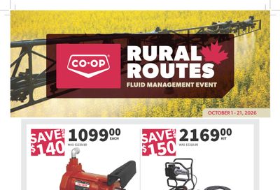 Co-op (West) Rural Routes Flyer October 1 to 21