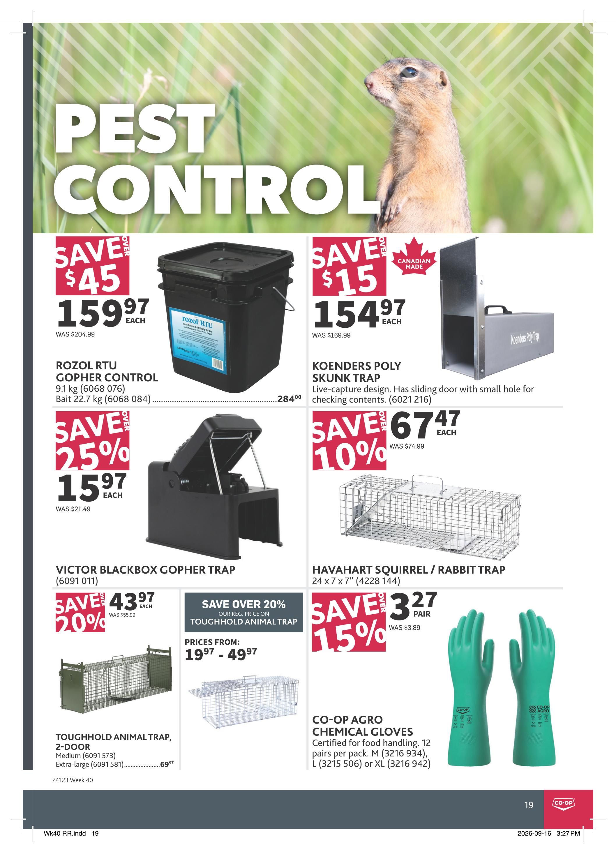Co-op (West) Rural Routes Flyer October 1 to 21