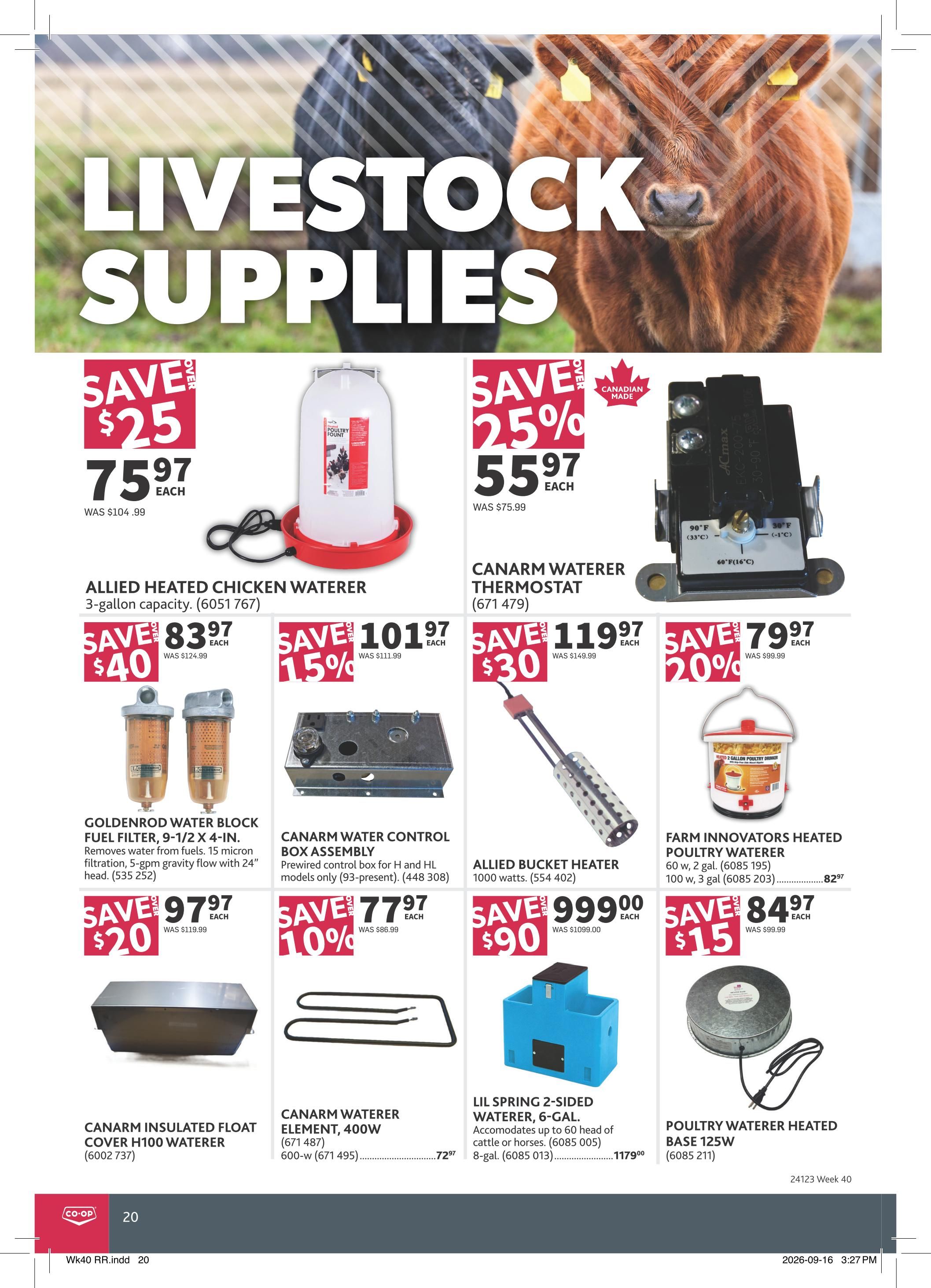 Co-op (West) Rural Routes Flyer October 1 to 21
