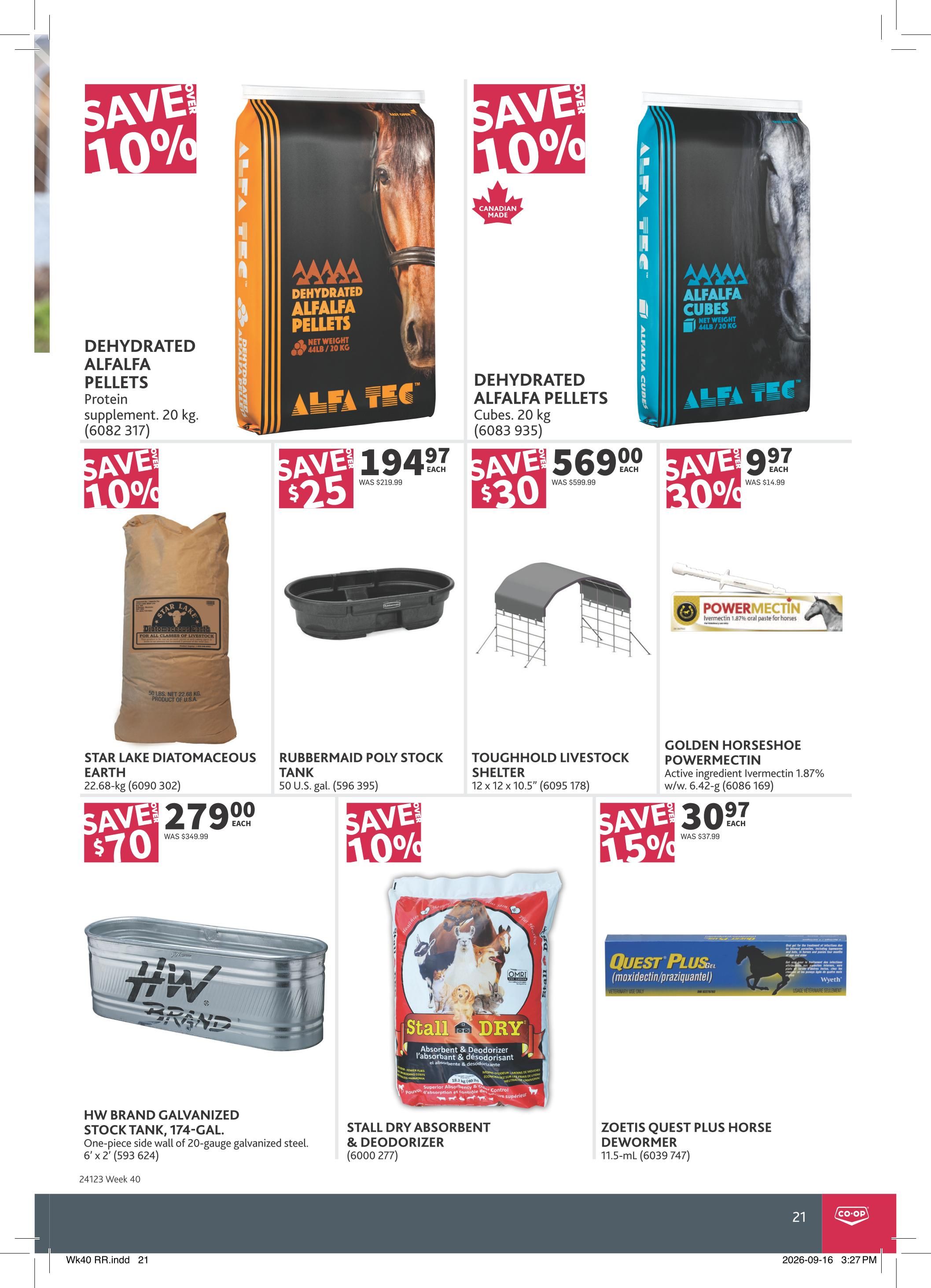 Co-op (West) Rural Routes Flyer October 1 to 21