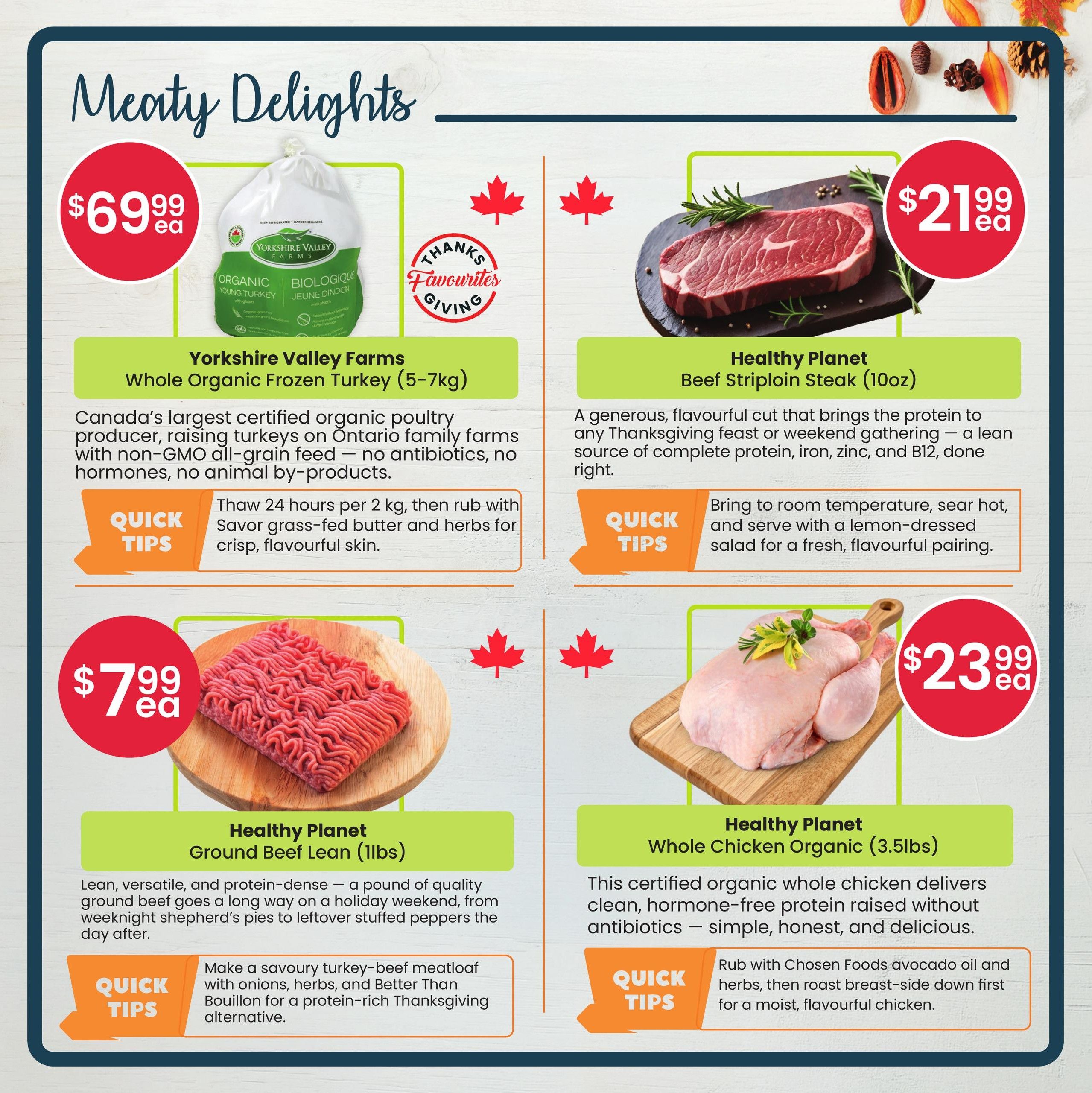 Healthy Planet Flyer October 1 to 14