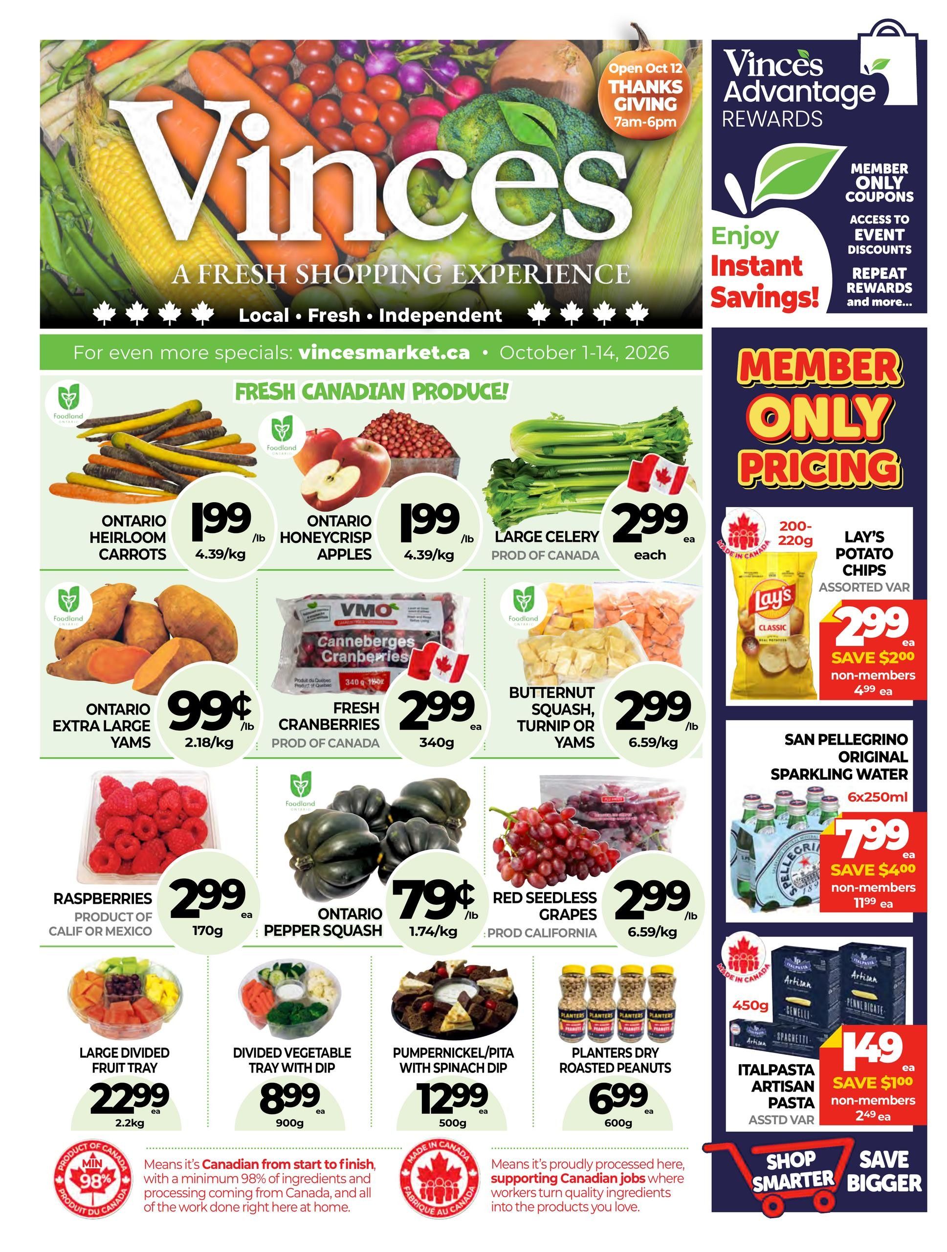 Vince's Market Flyer October 1 to 14