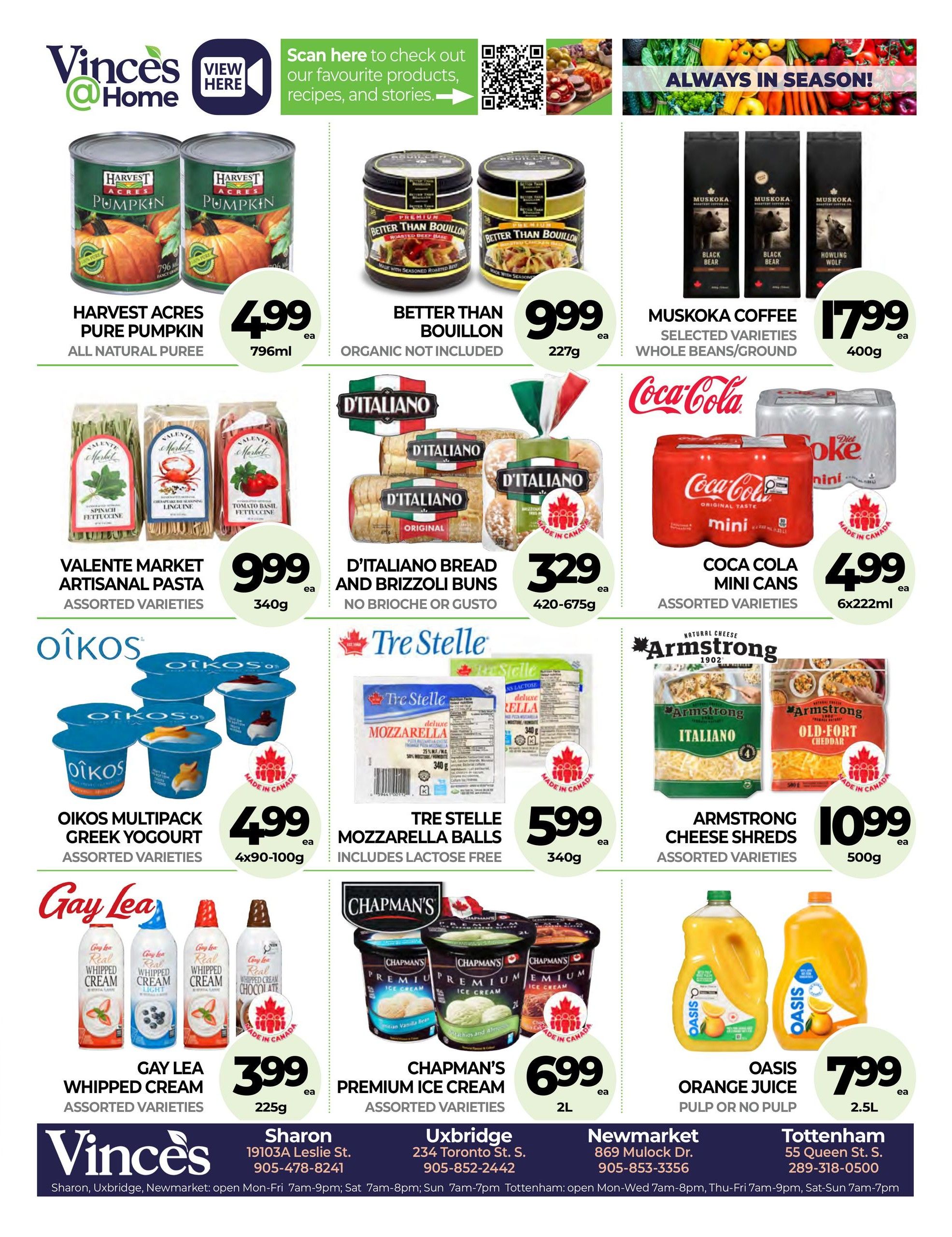 Vince's Market Flyer October 1 to 14