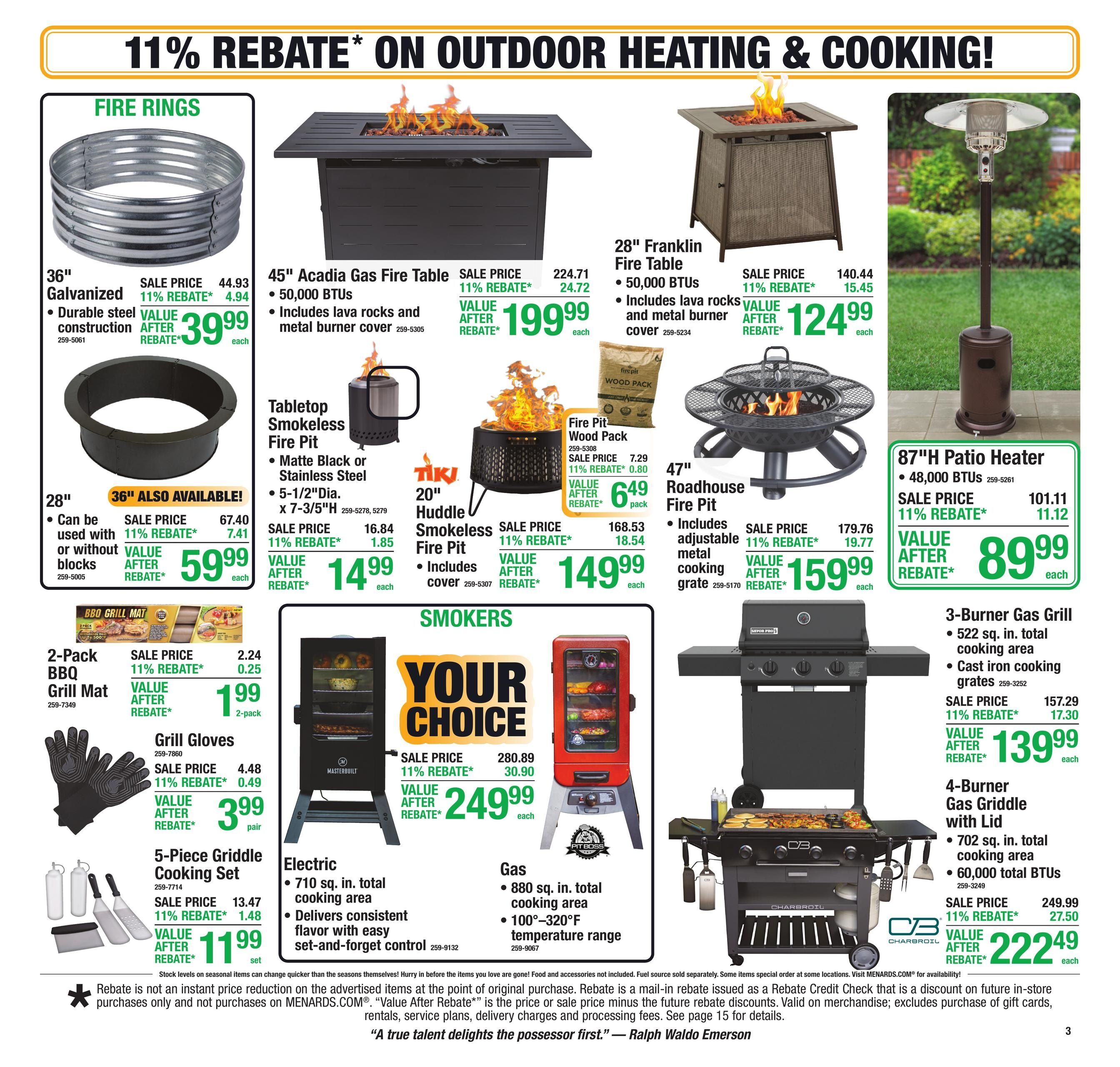 Menards (Thief River Falls Area, MN) 11% Rebate Sale Weekly Ad September 30 - October 11, 2026
