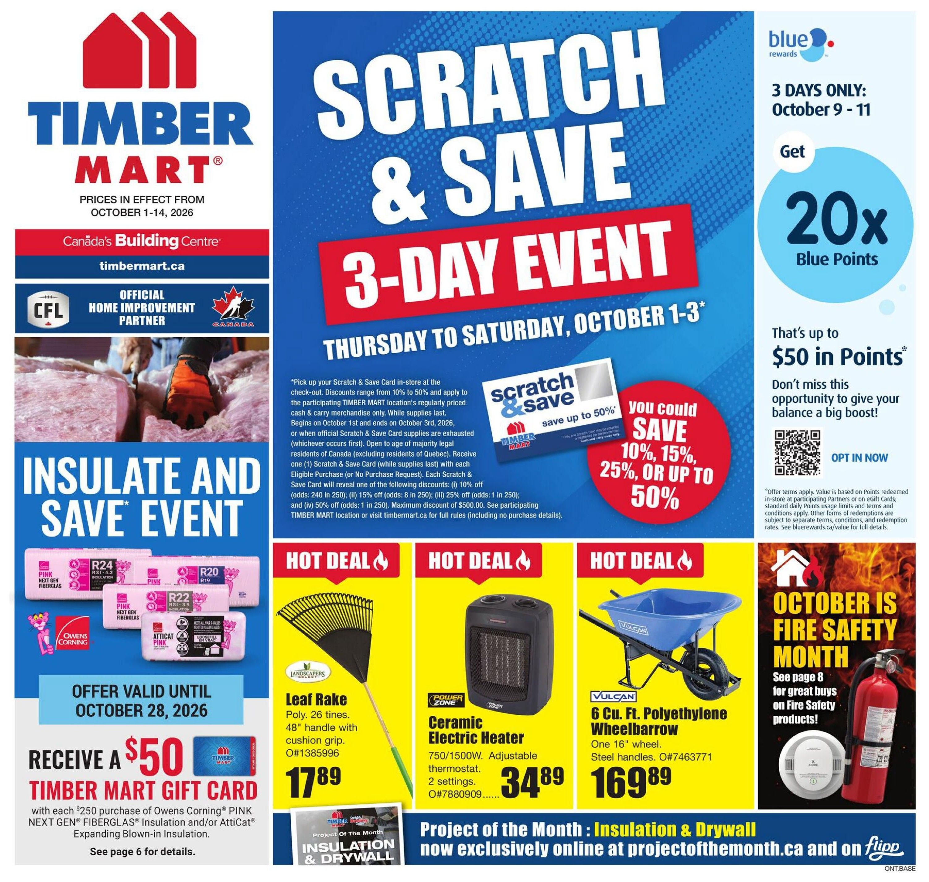 Timber Mart Flyer October 1 to 14