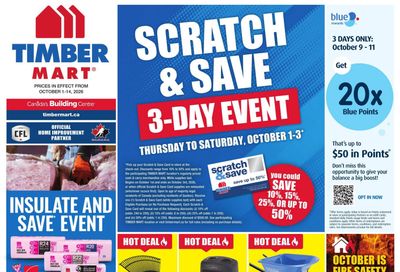 Timber Mart Flyer October 1 to 14