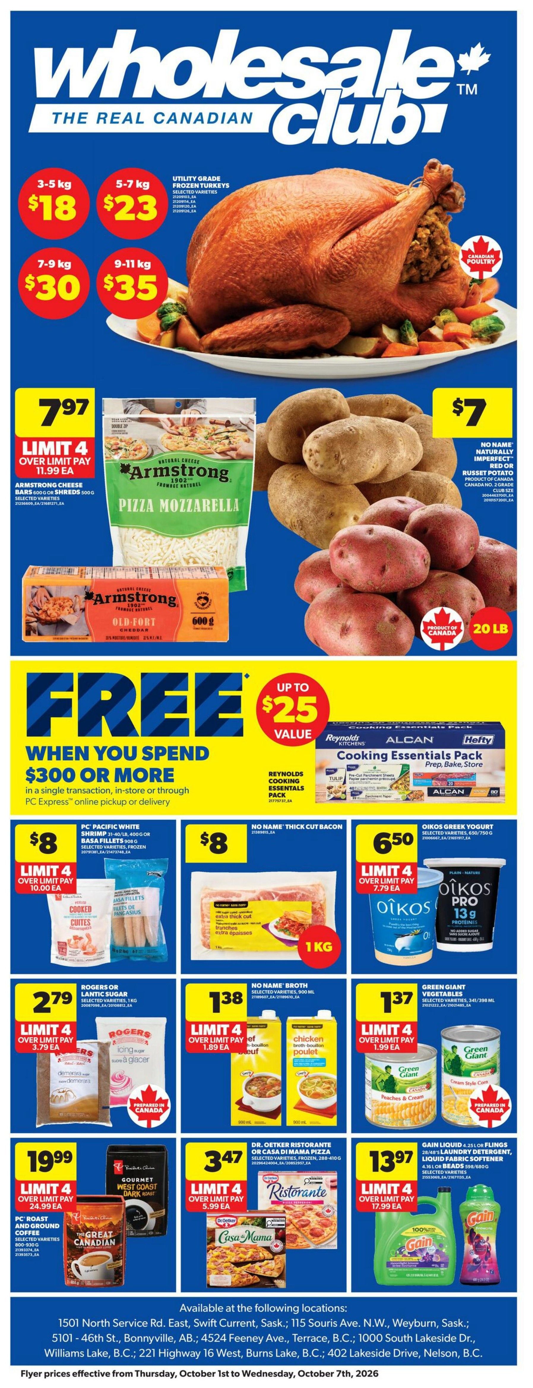 Real Canadian Wholesale Club Flyer October 1 to 7