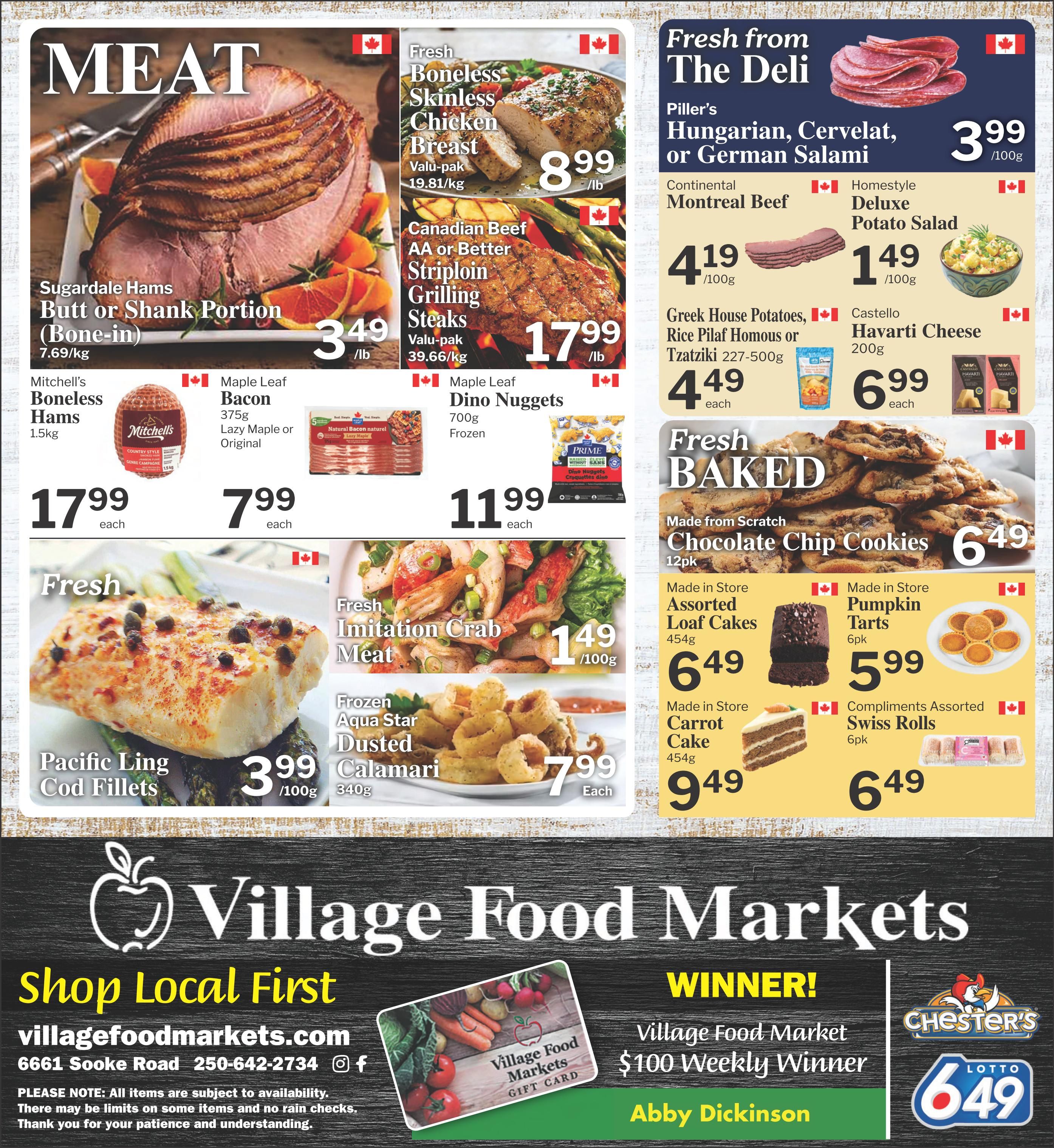 Village Food Markets Flyer September 30 to October 6