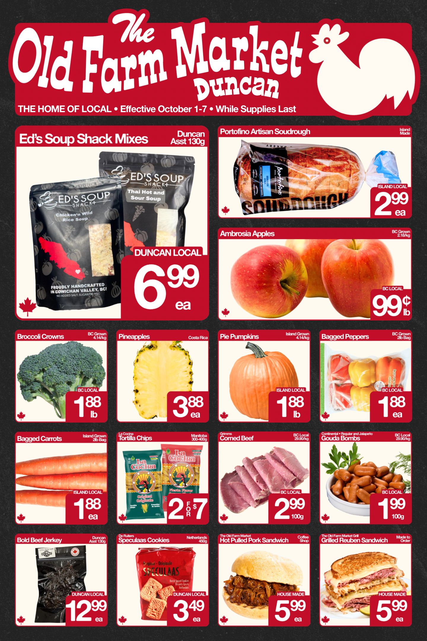 The Old Farm Market (Duncan) Flyer October 1 to 7