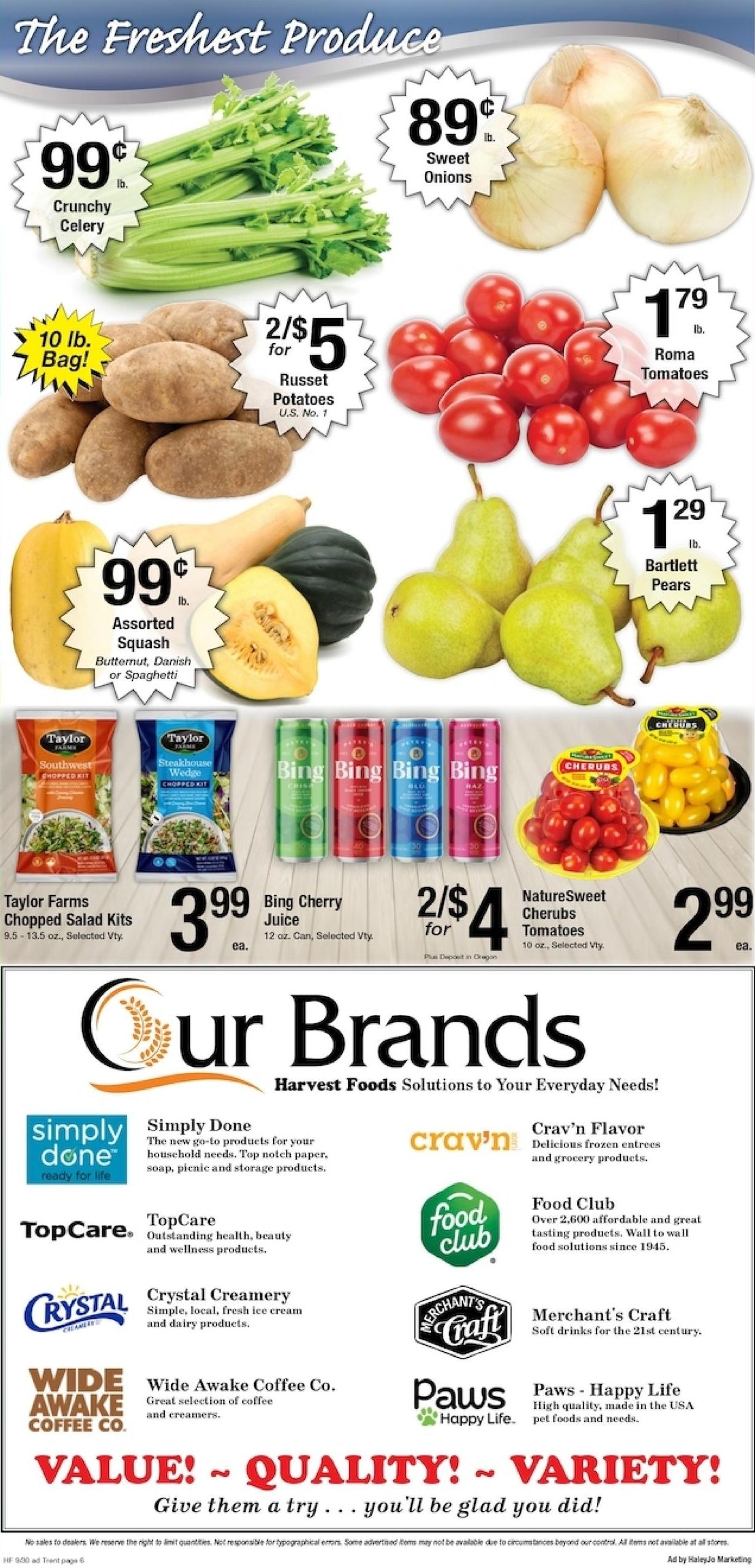 Harvest Foods (Spokane Valley Area, WA) Weekly Ad September 30 - October 6, 2026