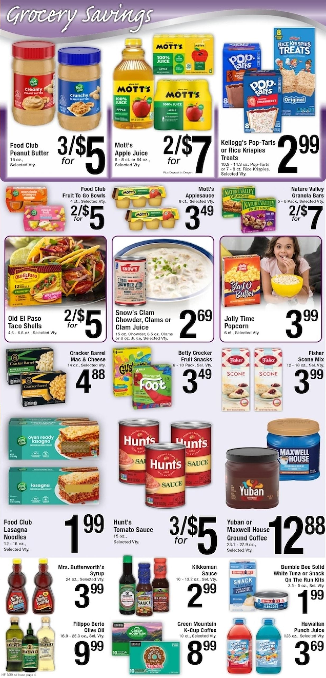 Harvest Foods (Wapato Area, WA) Weekly Ad September 30 - October 6, 2026