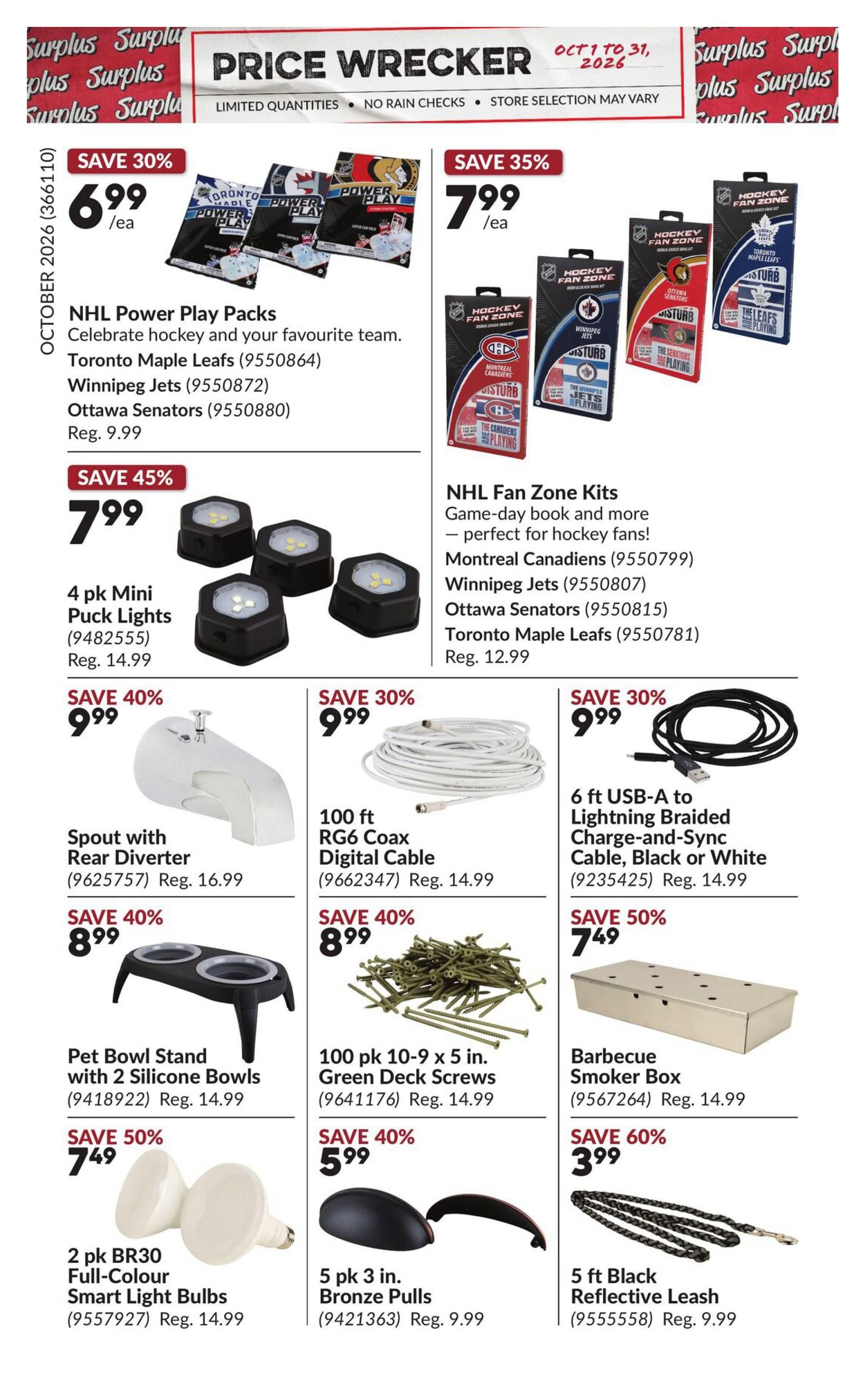 Princess Auto Price Wrecker Flyer October 1 to 31