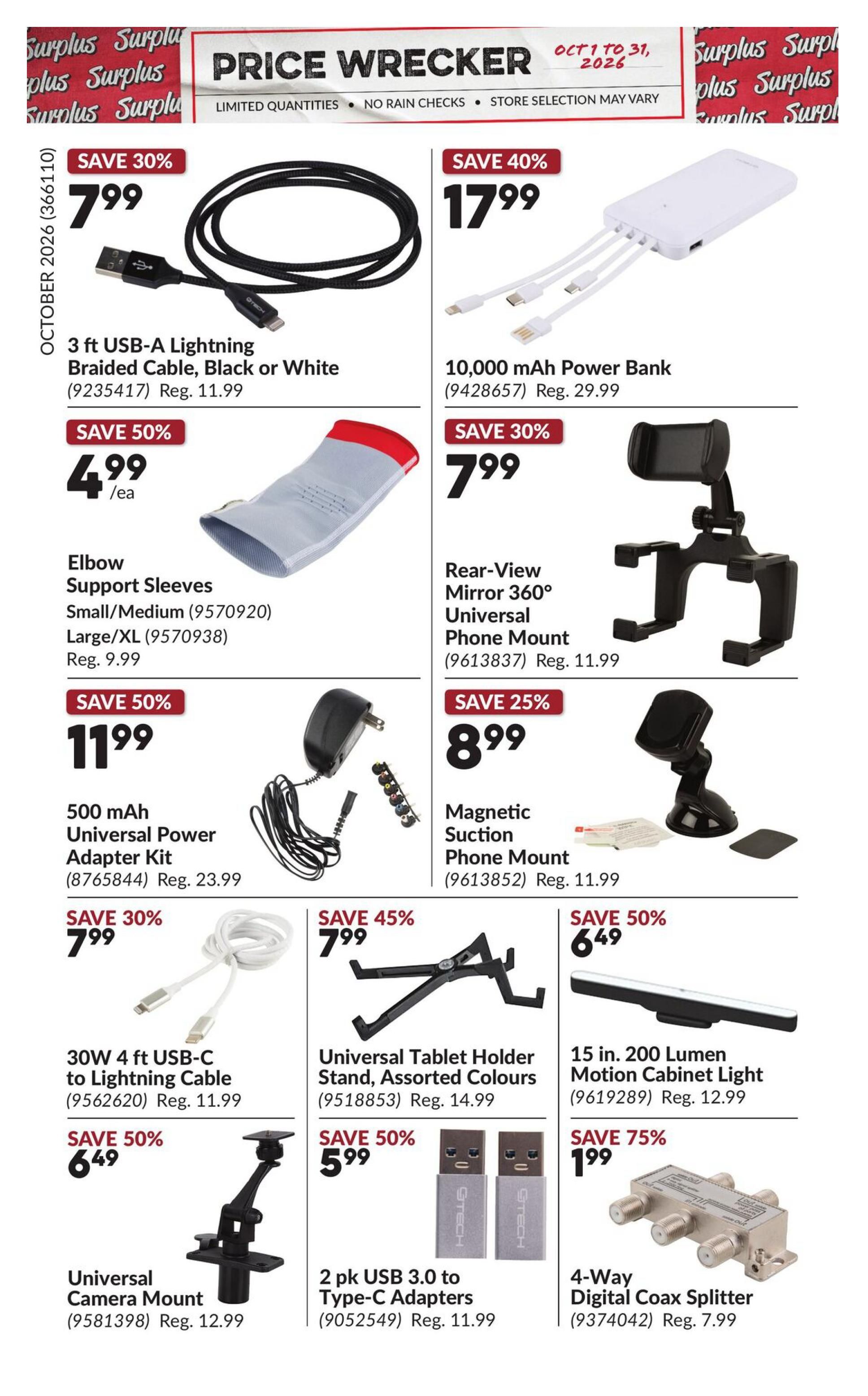 Princess Auto Price Wrecker Flyer October 1 to 31