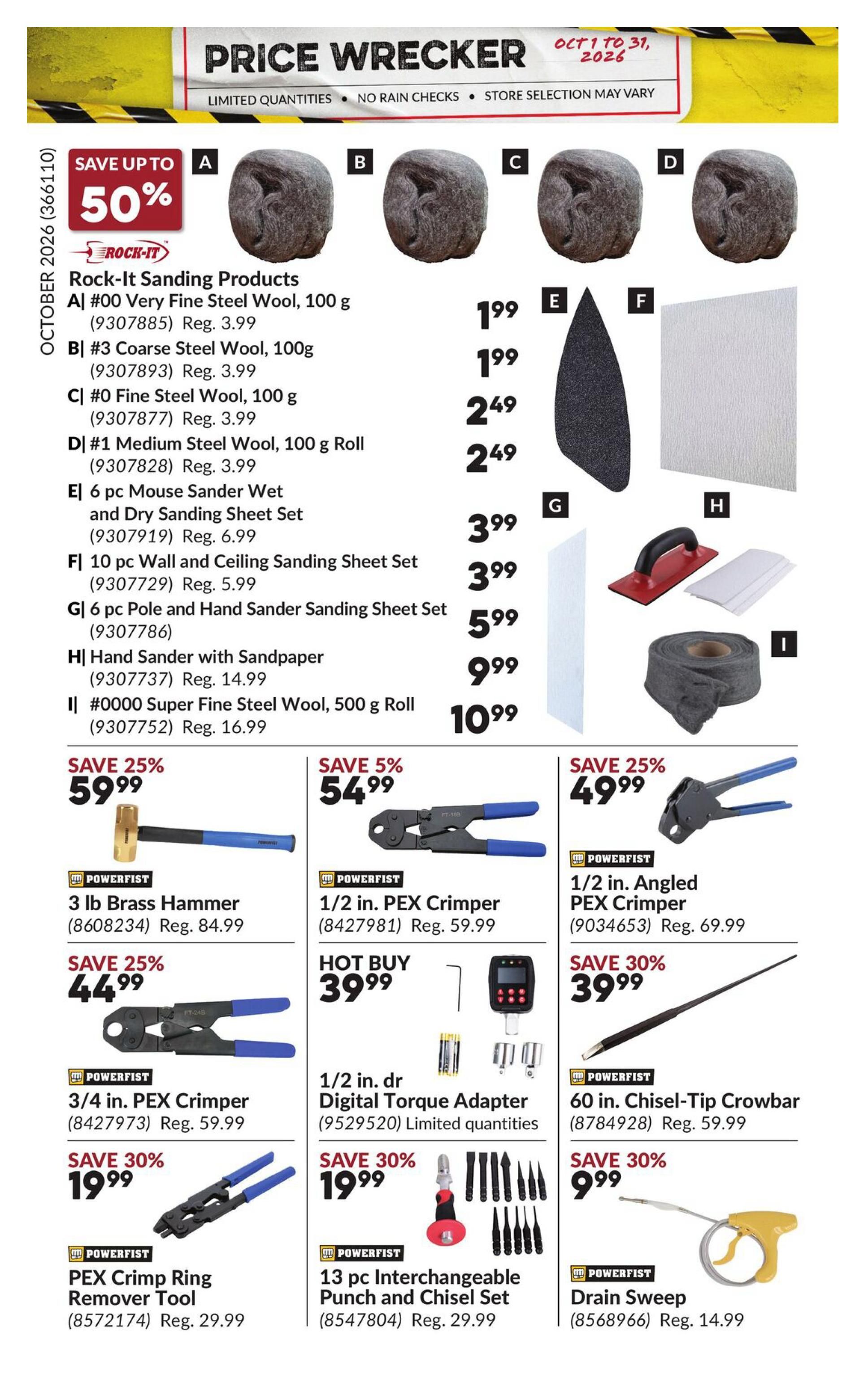 Princess Auto Price Wrecker Flyer October 1 to 31