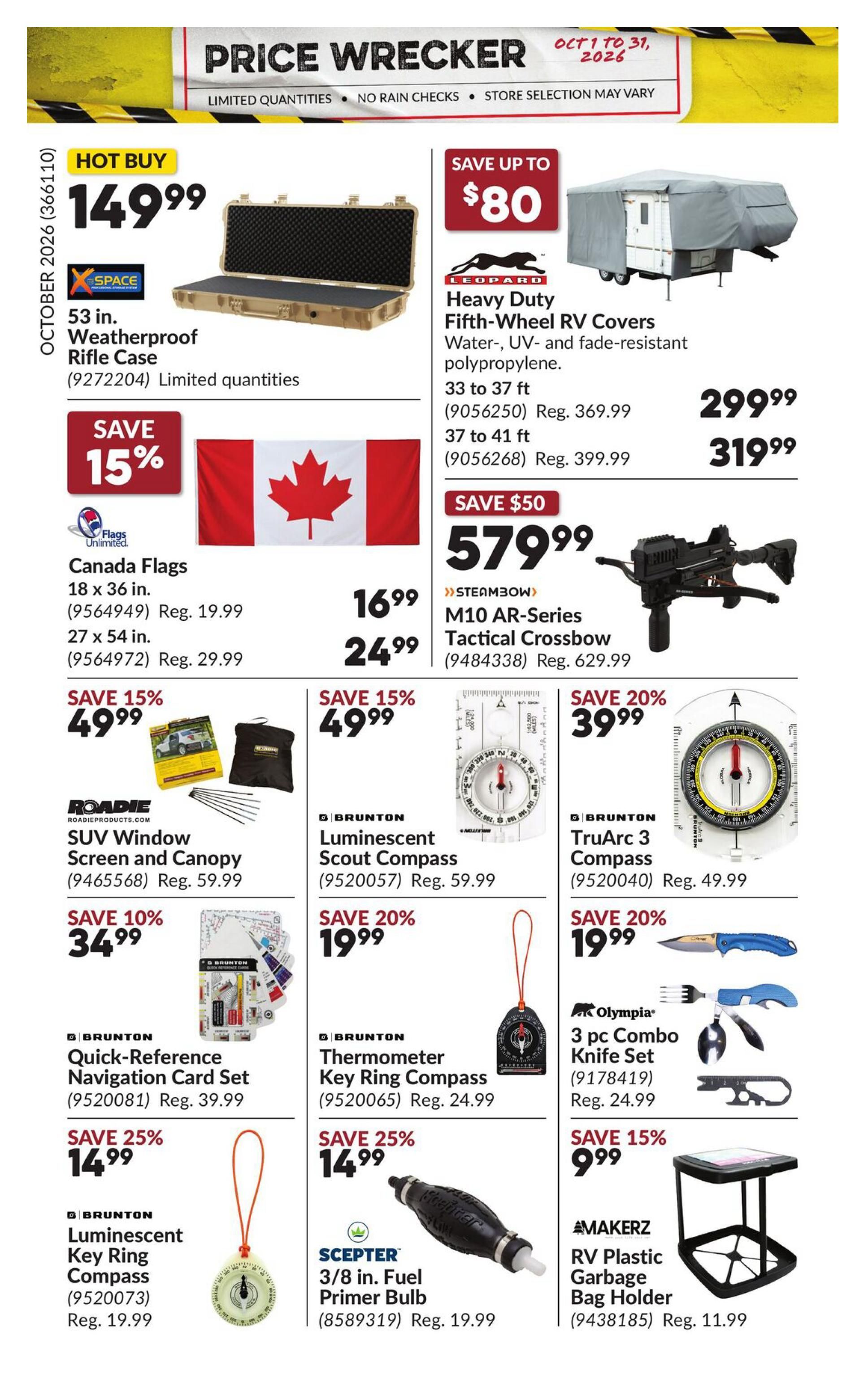 Princess Auto Price Wrecker Flyer October 1 to 31