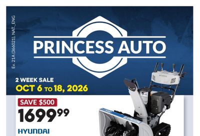Princess Auto Flyer October 6 to 18