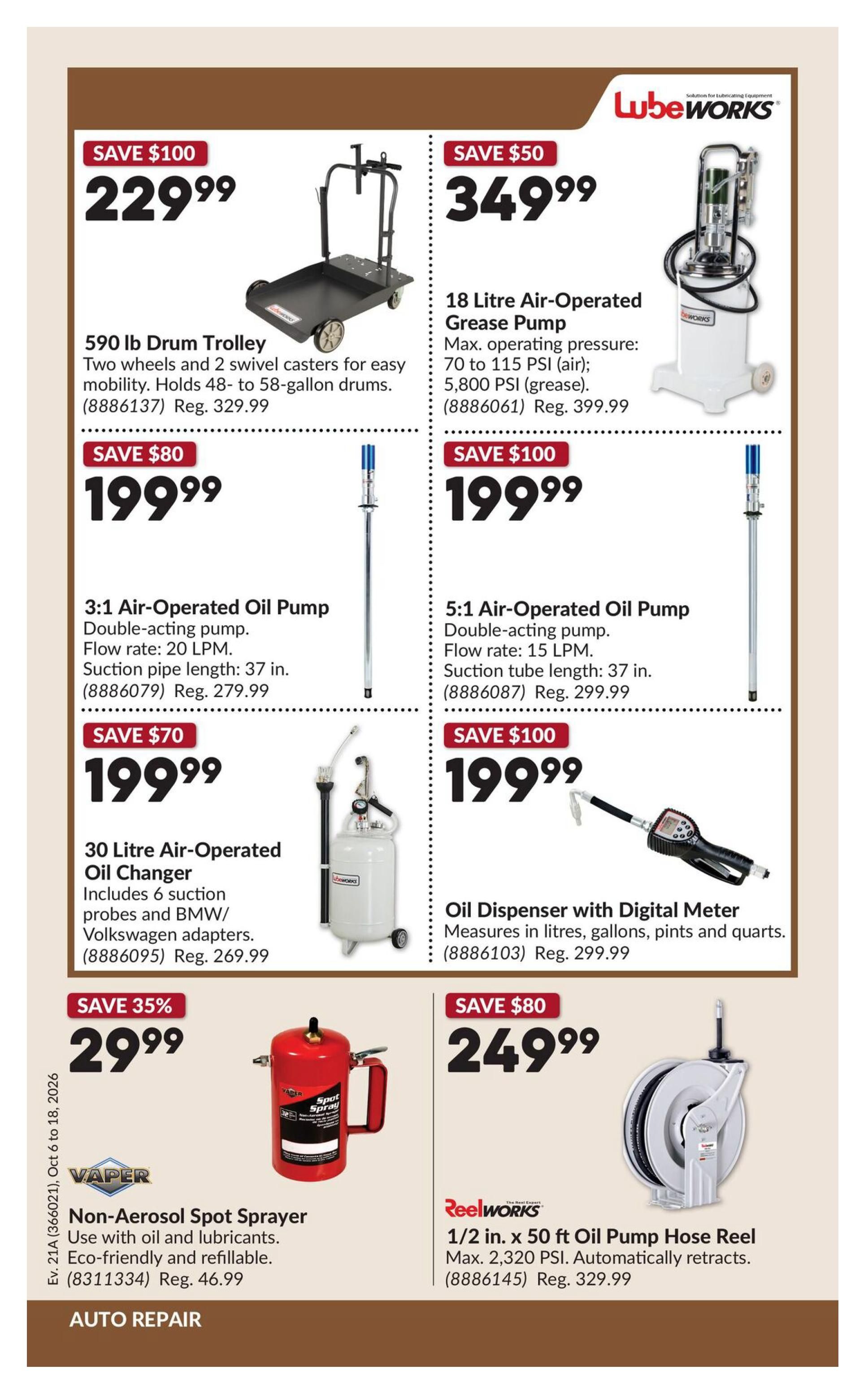 Princess Auto Flyer October 6 to 18