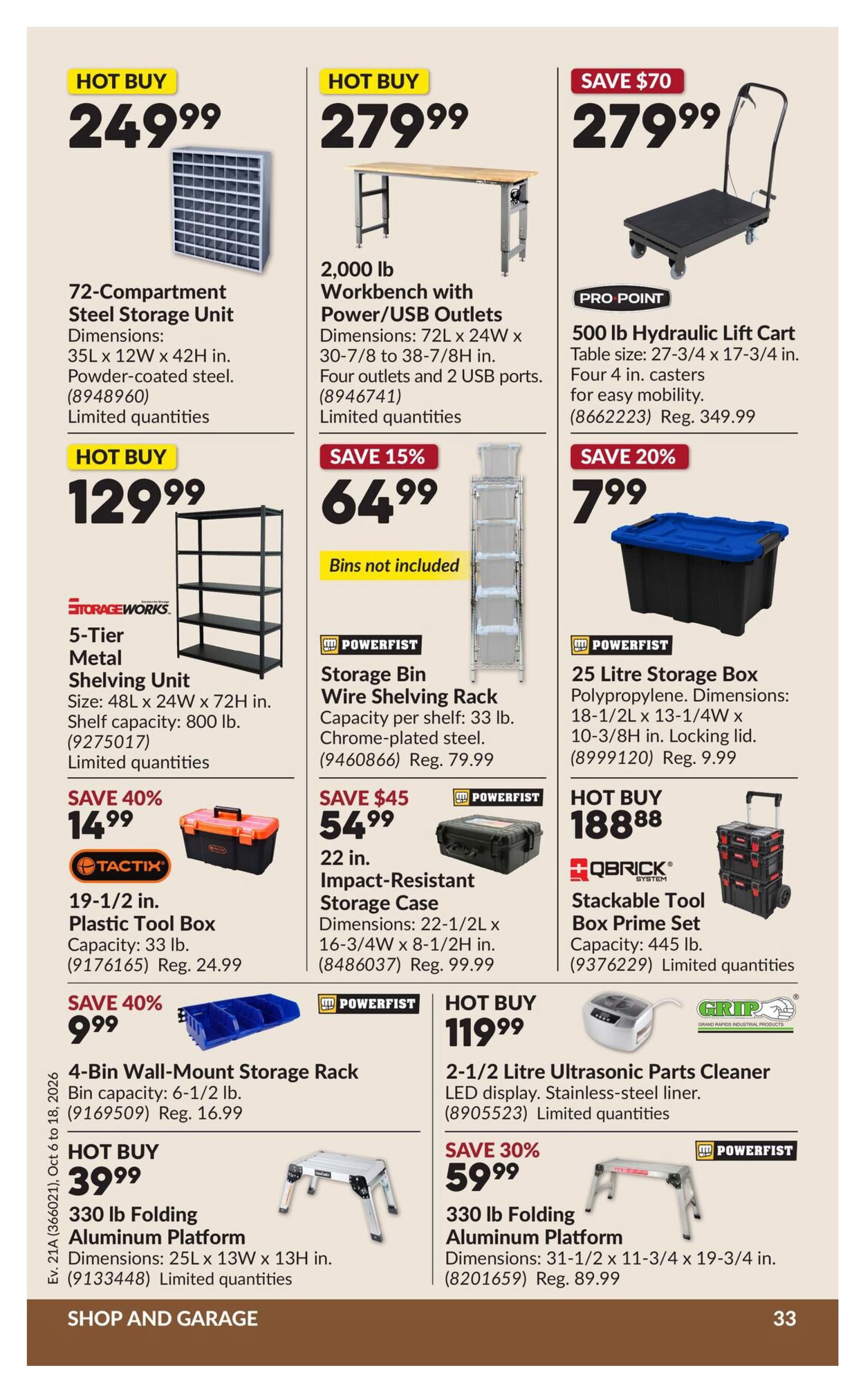 Princess Auto Flyer October 6 to 18