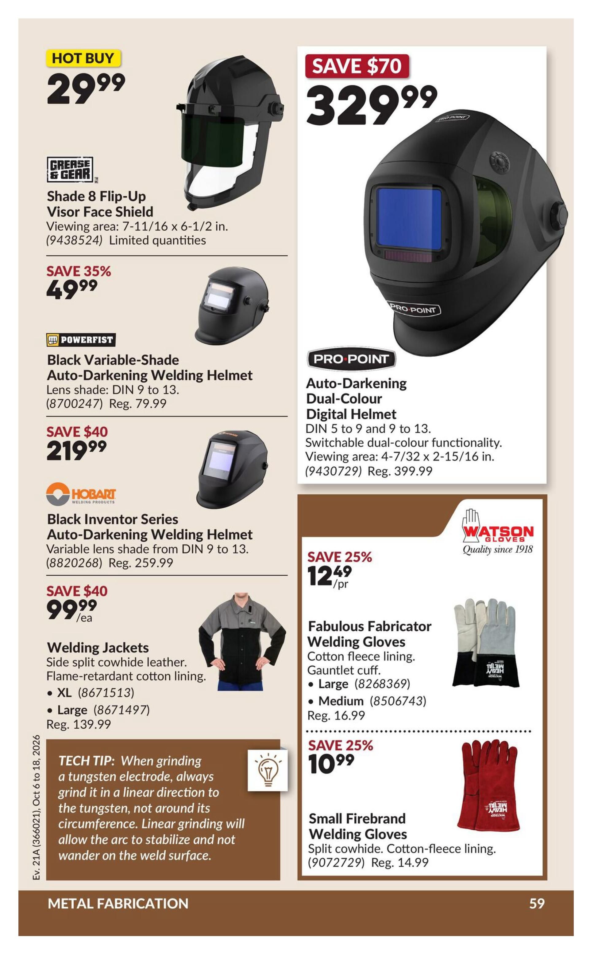 Princess Auto Flyer October 6 to 18