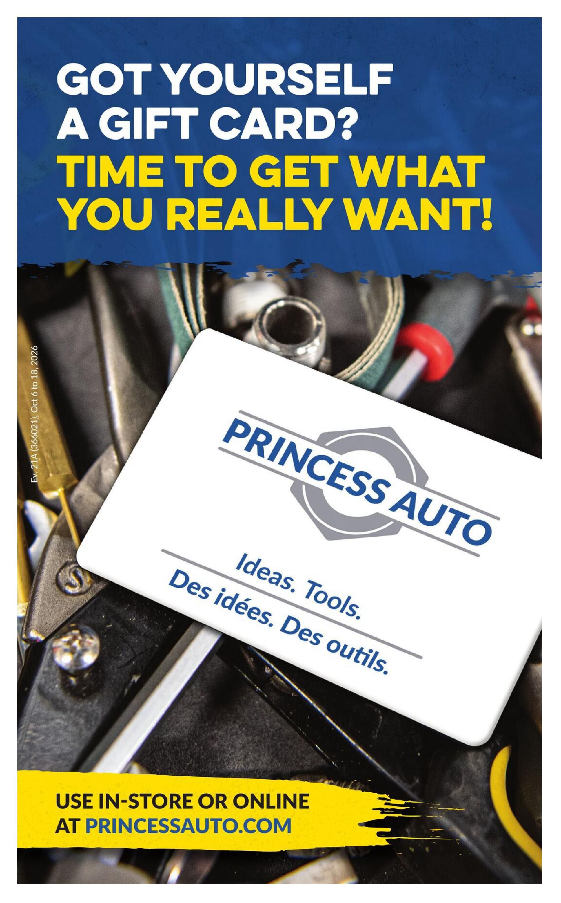 Princess Auto Flyer October 6 to 18