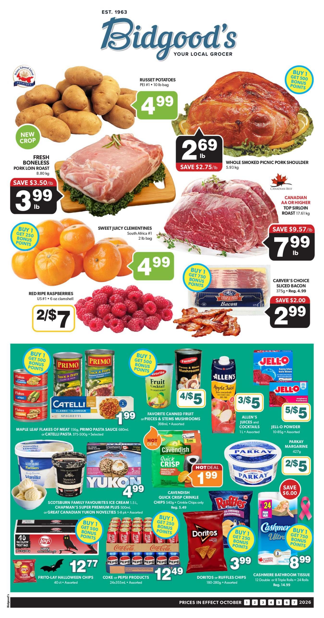 Bidgood's Flyer October 1 to 7