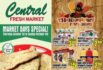 Central Fresh Market Flyer October 1 to 8