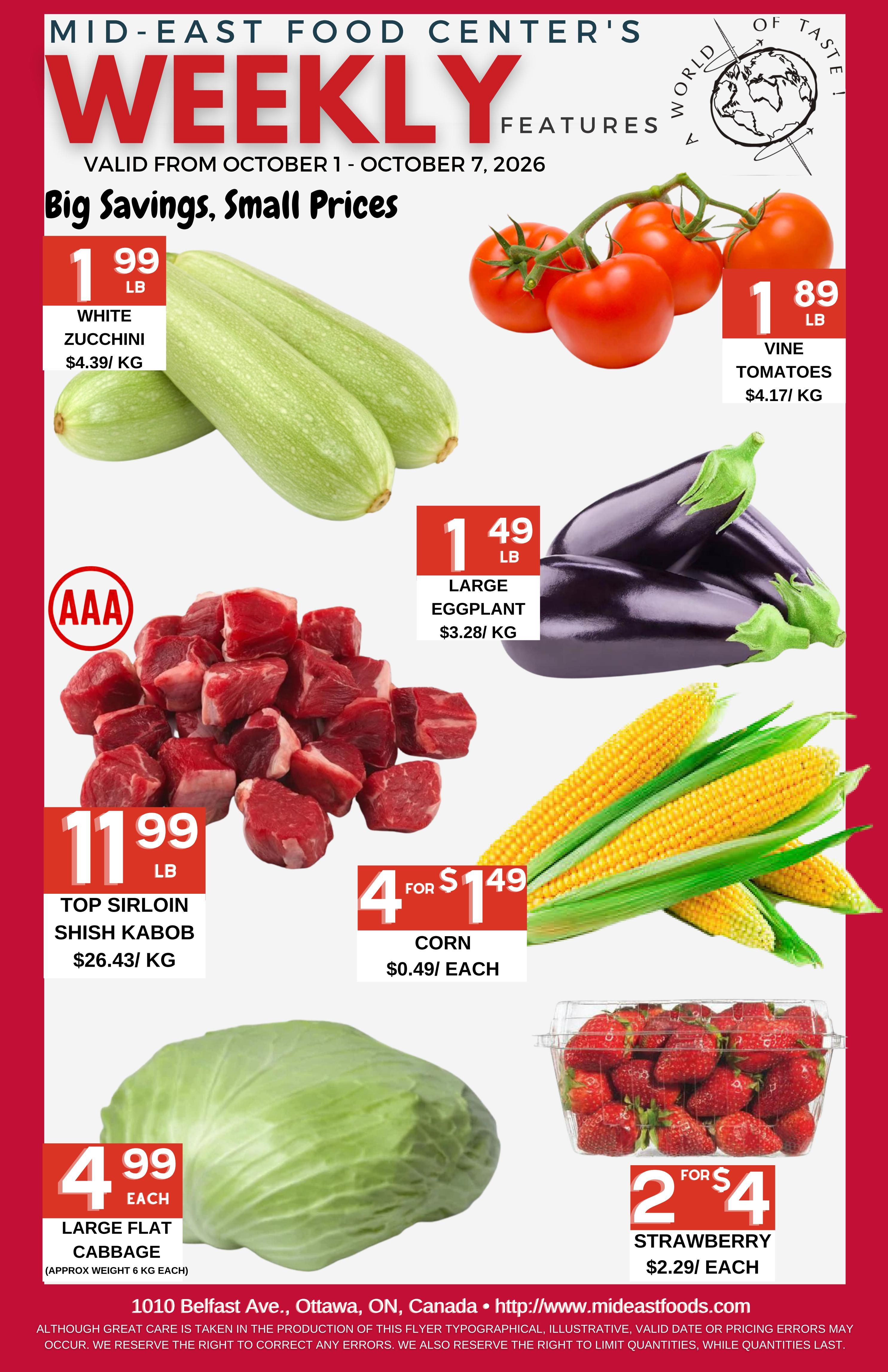 Mid-East Food Centre Flyer October 1 to 7
