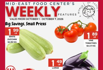Mid-East Food Centre Flyer October 1 to 7