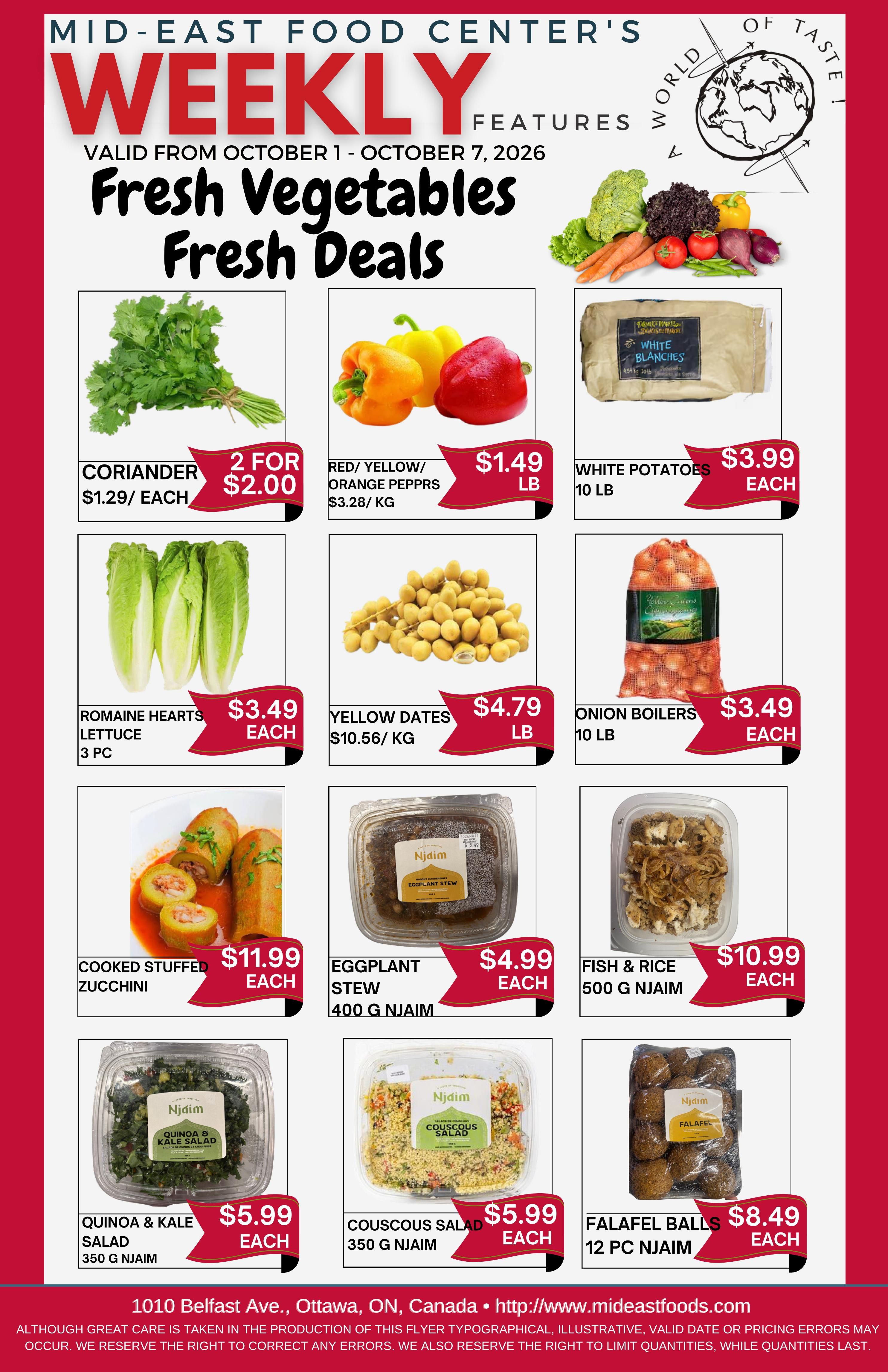 Mid-East Food Centre Flyer October 1 to 7